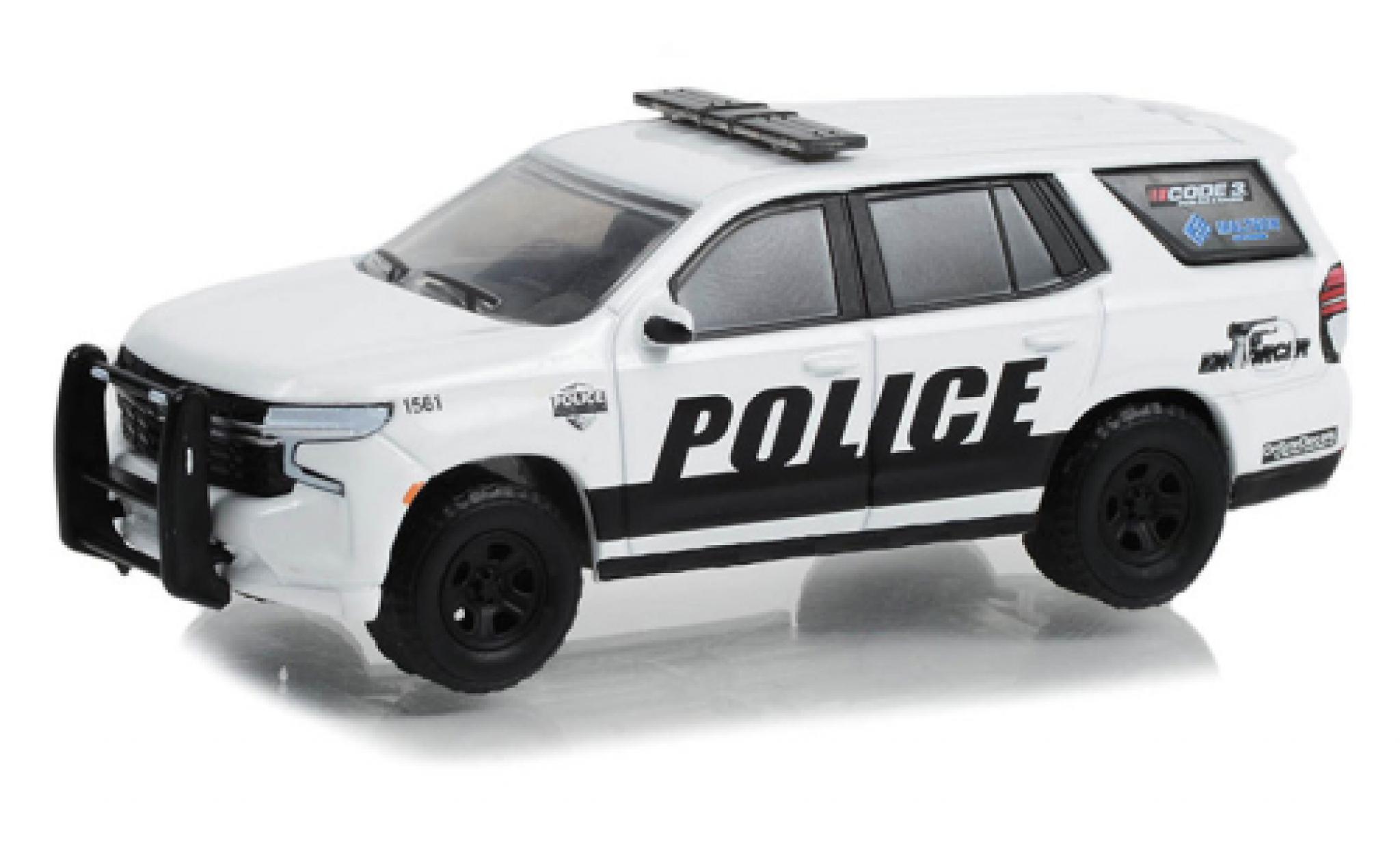 Chevrolet Tahoe 1/64 Greenlight Police Pursuit Vehicle Generl Motors Fleet Police Show 2021 modellino in miniatura