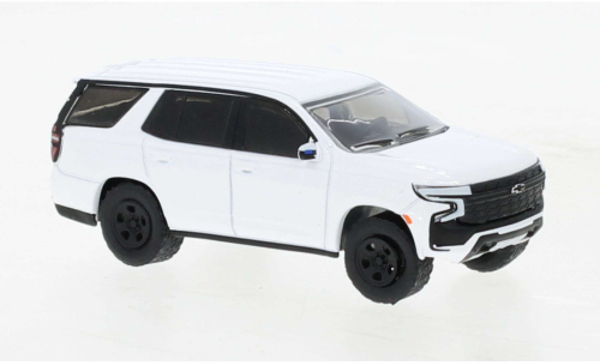 Chevrolet Tahoe 1/64 Greenlight Police Pursuit Vehicle bianco 2022 modellino in miniatura