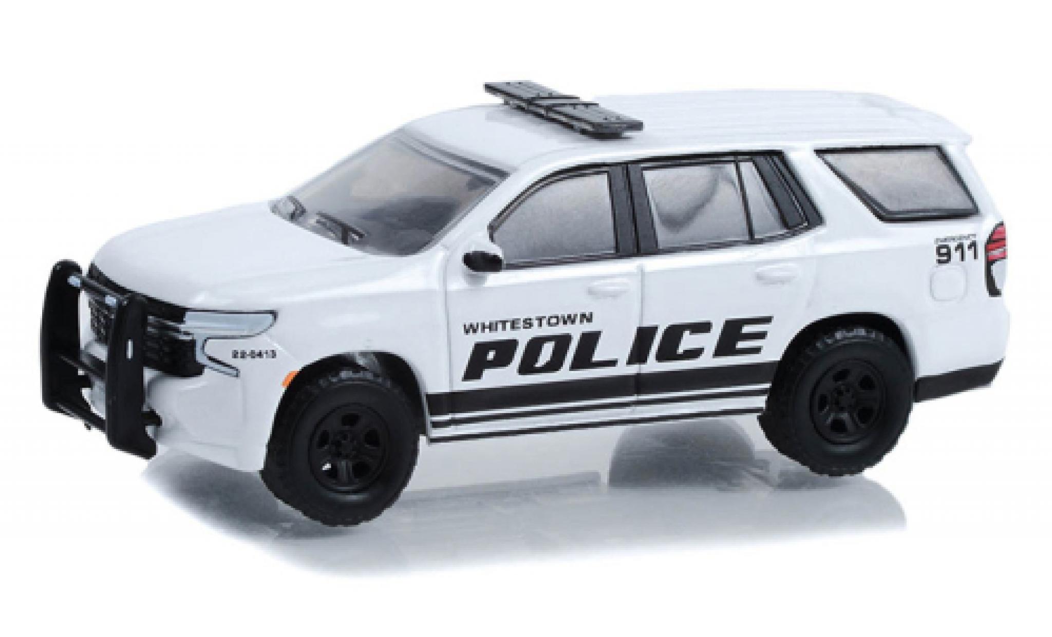 Chevrolet Tahoe 1/64 Greenlight Police Pursuit Vehicle Whitestown Metroplotitan Police Department 2022 modellino in miniatura