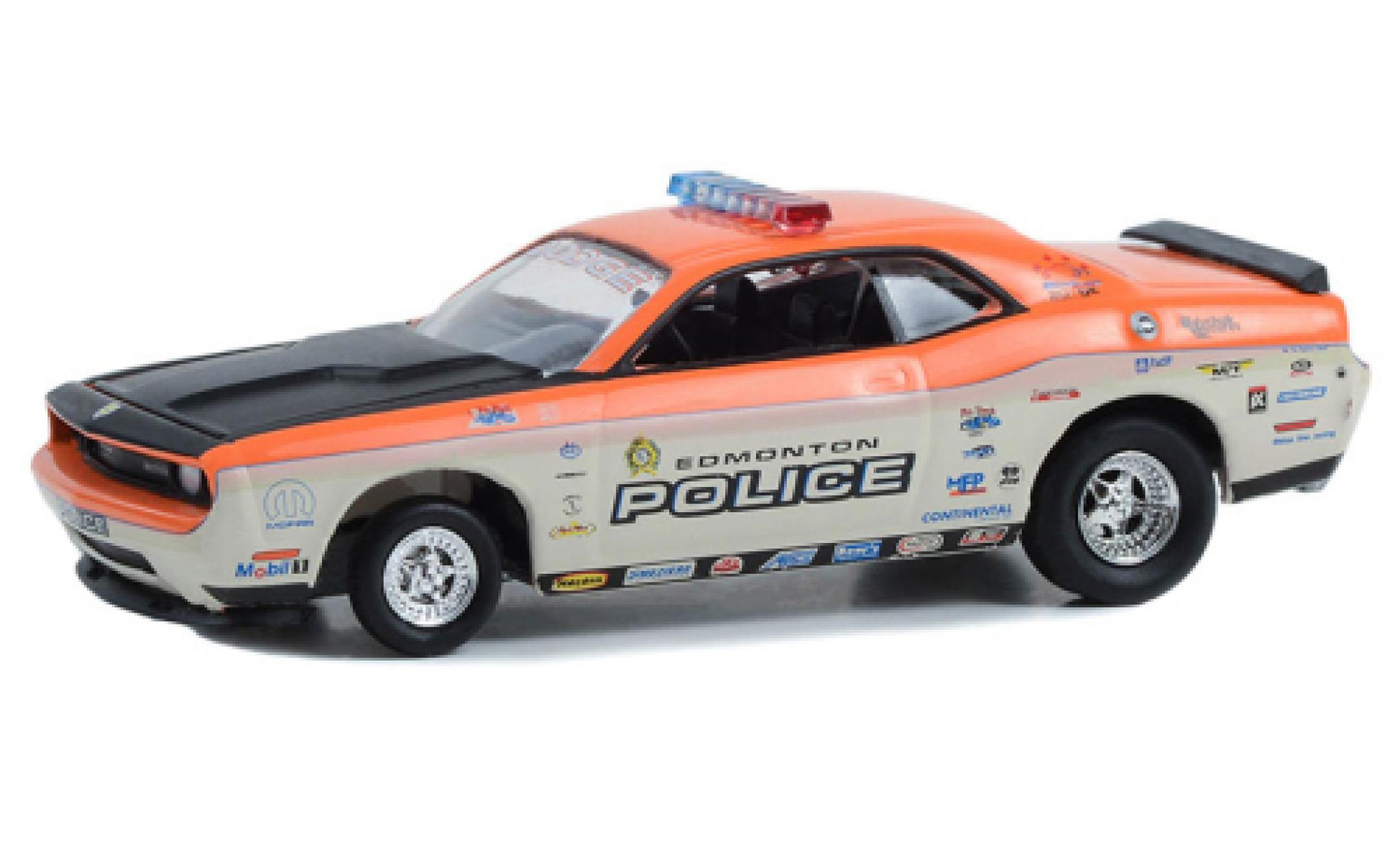 Dodge Challenger 1/64 Greenlight SRT8 Blue Line Racing 2008 modellino in miniatura