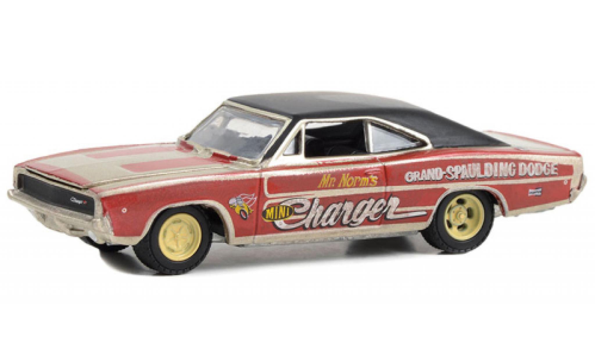 Dodge Charger 1/64 Greenlight M. Norms Mini 1968 modellino in miniatura