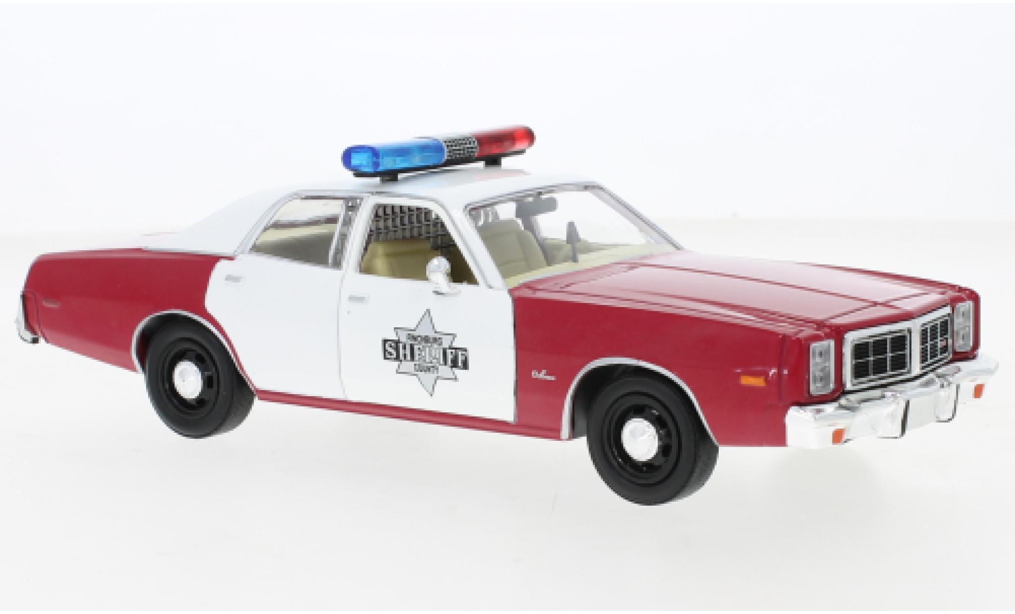 Dodge Monaco 1/24 Greenlight Finchburg County Sheriff 1977 modellino in miniatura