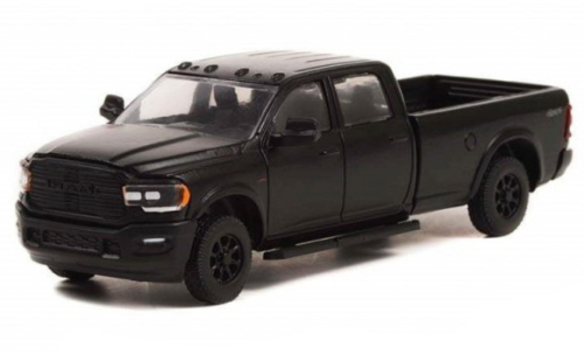 Dodge RAM 1/64 Greenlight 2500 Crew Cab nero 2021 modellino in miniatura