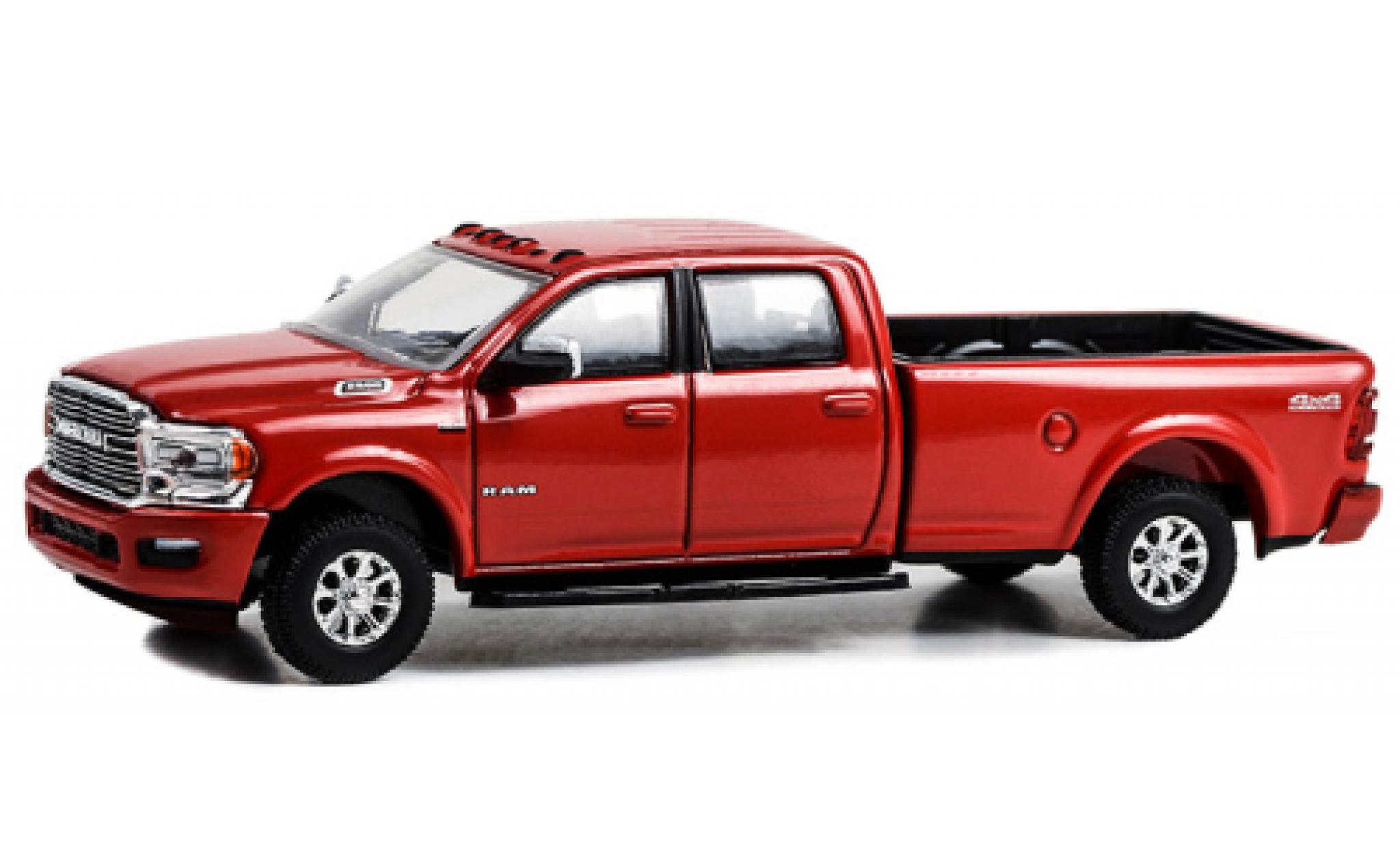 Dodge RAM 1/64 Greenlight 2500 Laramie 4x4 rosso 2022 modellino in miniatura