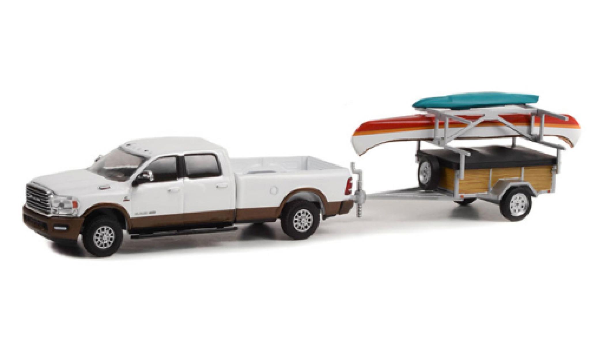 Dodge RAM 1/64 Greenlight 2500 limited Longhorn bianco 2022 modellino in miniatura