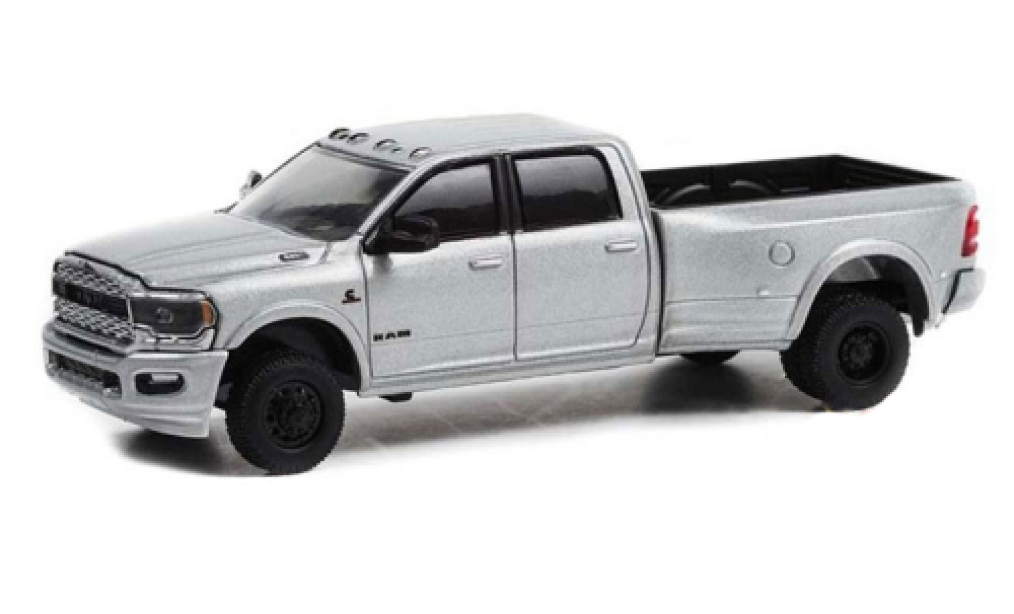 RAM 3 1/64 Greenlight Dodge 500 Dually Night Edition grigio 2021 modellino in miniatura