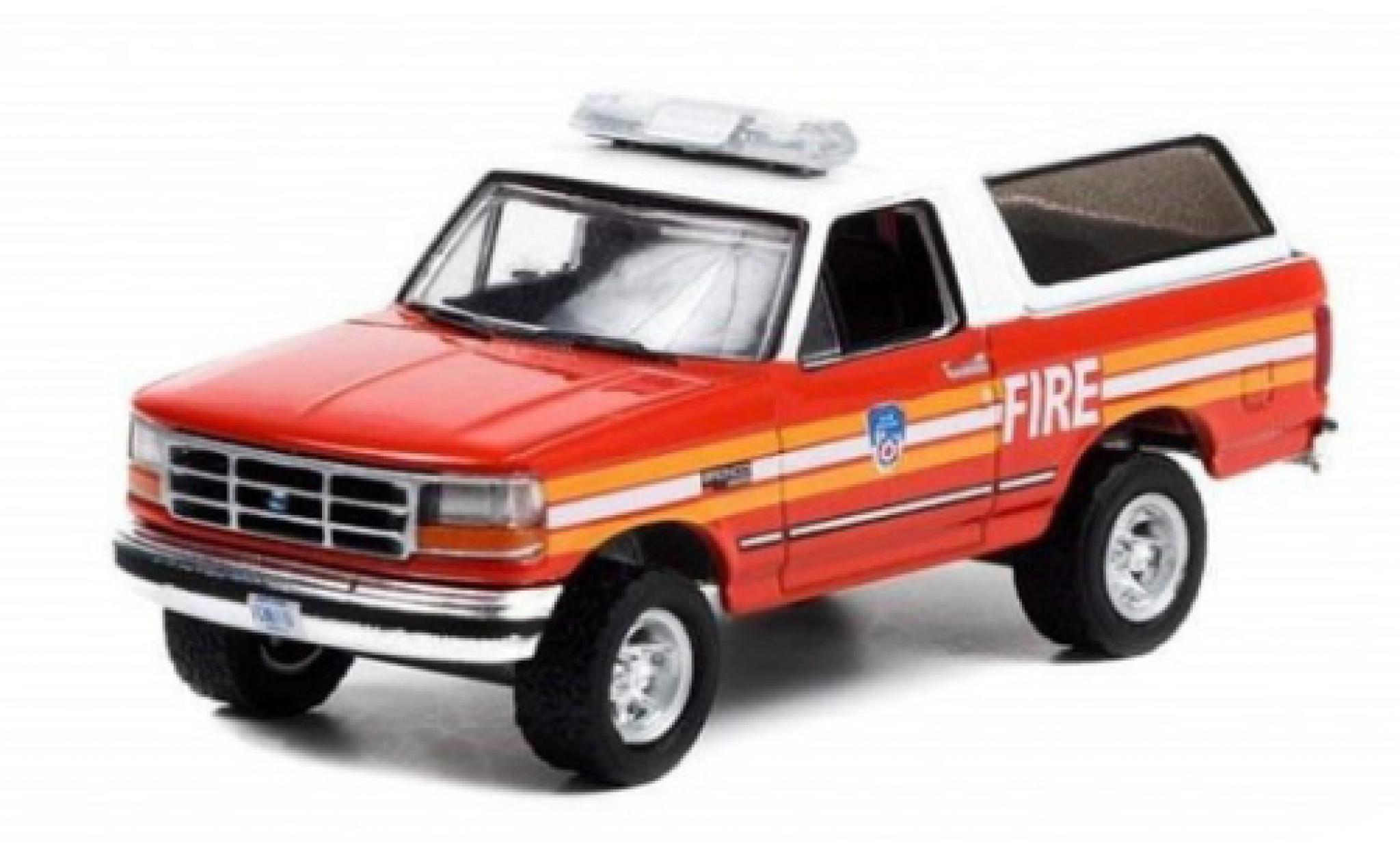 Ford Bronco 1/64 Greenlight FDNY - City of New York Fire Department 1996 modellino in miniatura