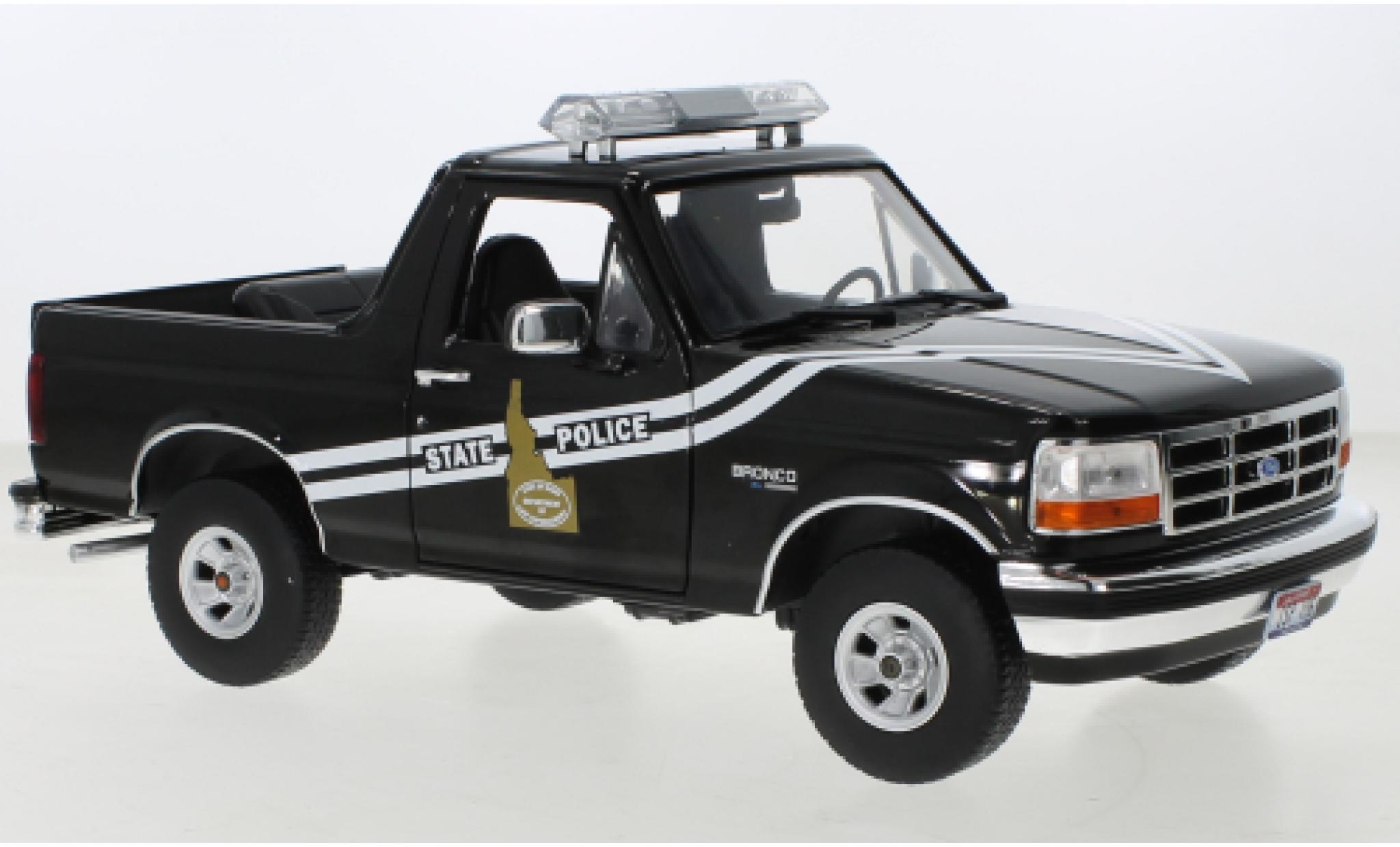 Ford Bronco 1/18 Greenlight Idaho State Police 1996 modellino in miniatura