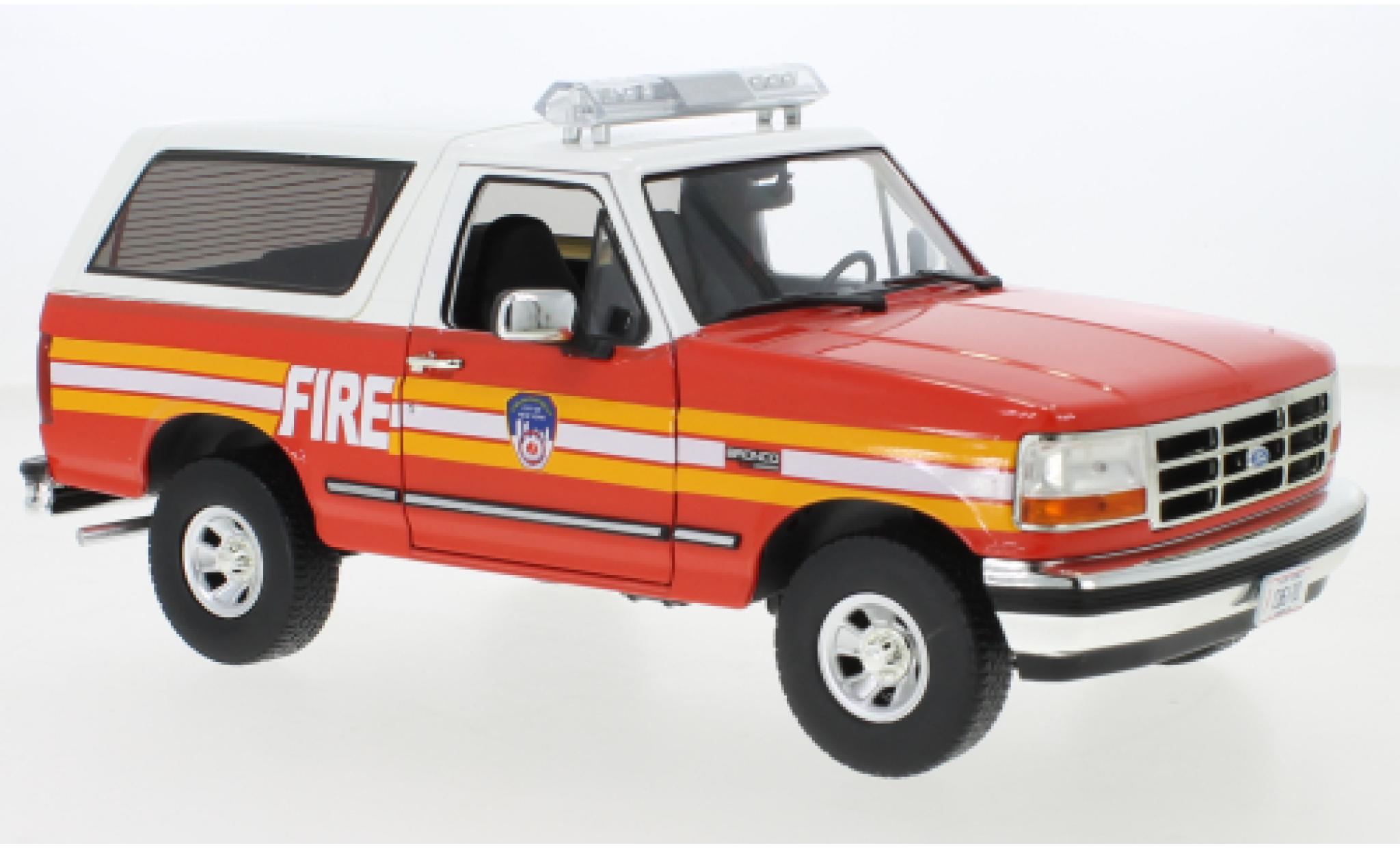 Ford Bronco 1/18 Greenlight New York City Fire Department 1996 modellino in miniatura
