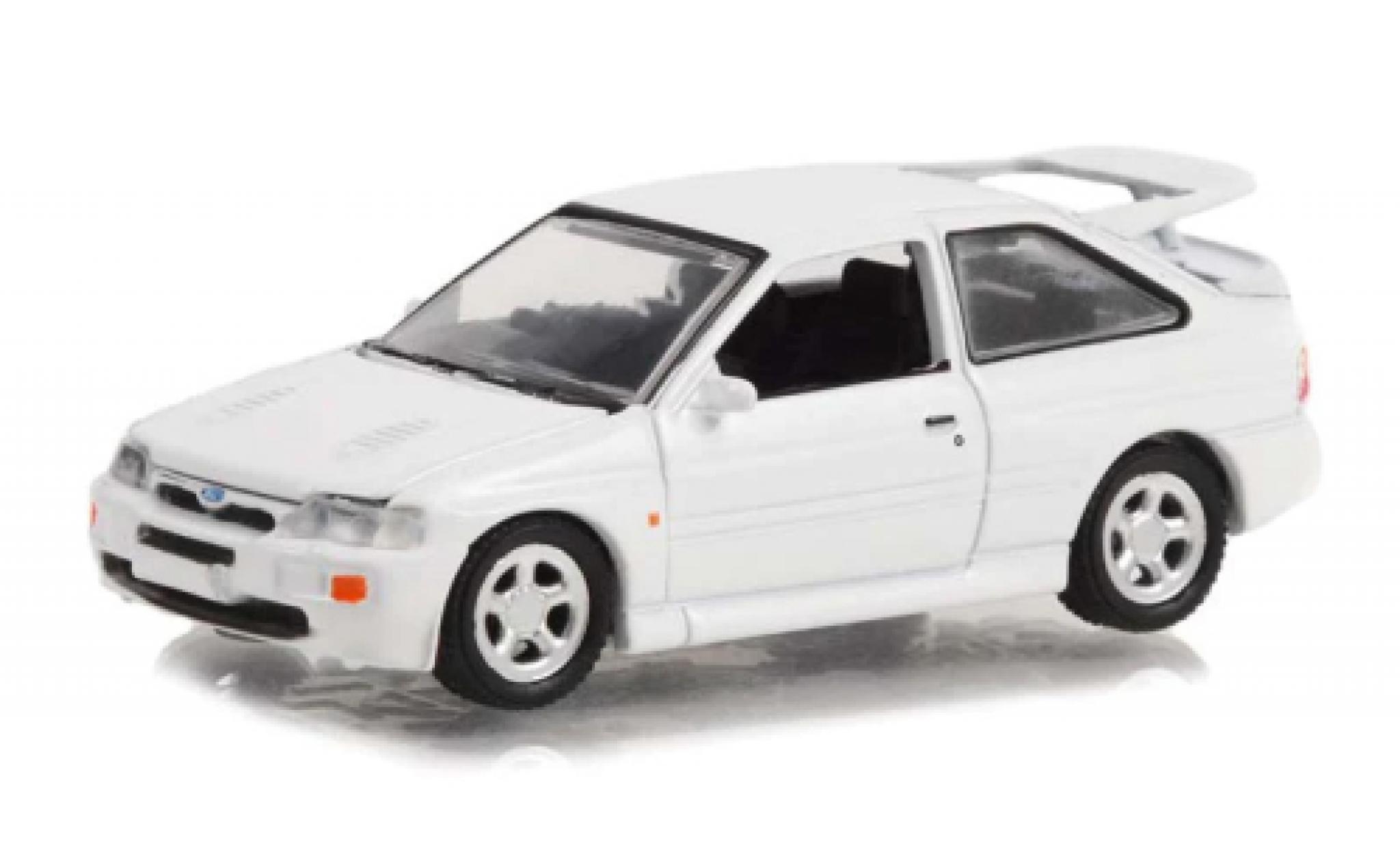 Ford Escort 1/64 Greenlight RS Cosworth bianco 1995 modellino in miniatura