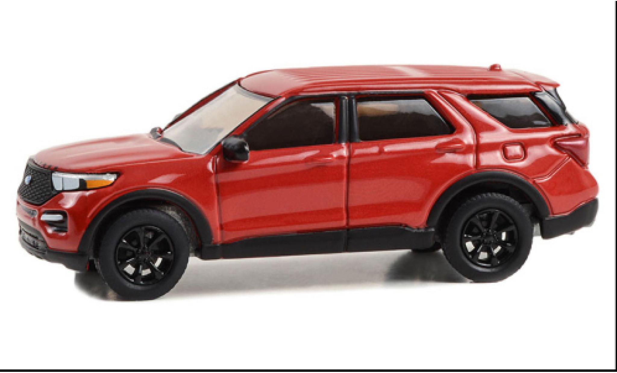 Ford Explorer 1/64 Greenlight ST rosso 2023 modellino in miniatura