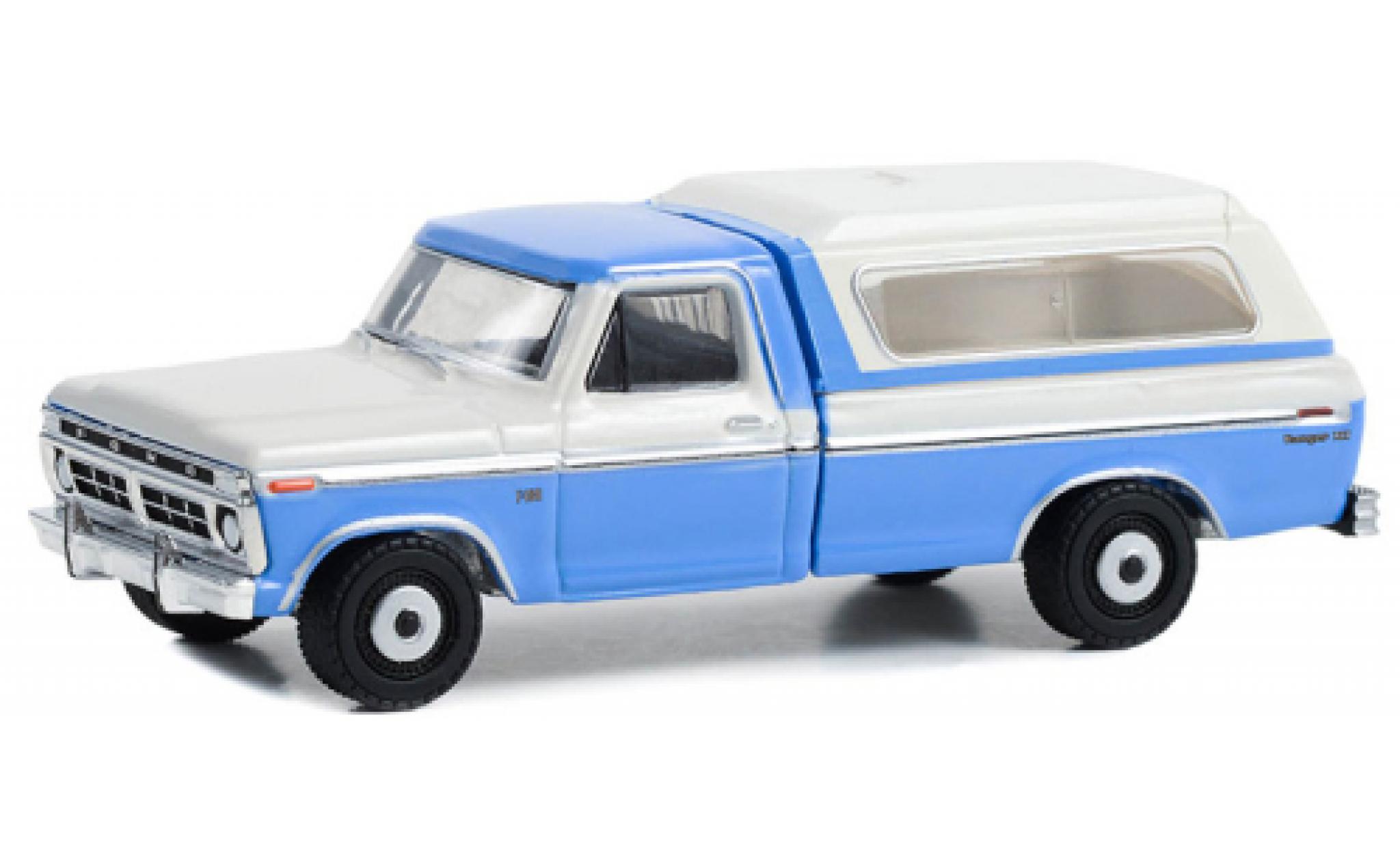 Ford F-1 1/64 Greenlight 00 Ranger LT blu/bianco 1975 modellino in miniatura