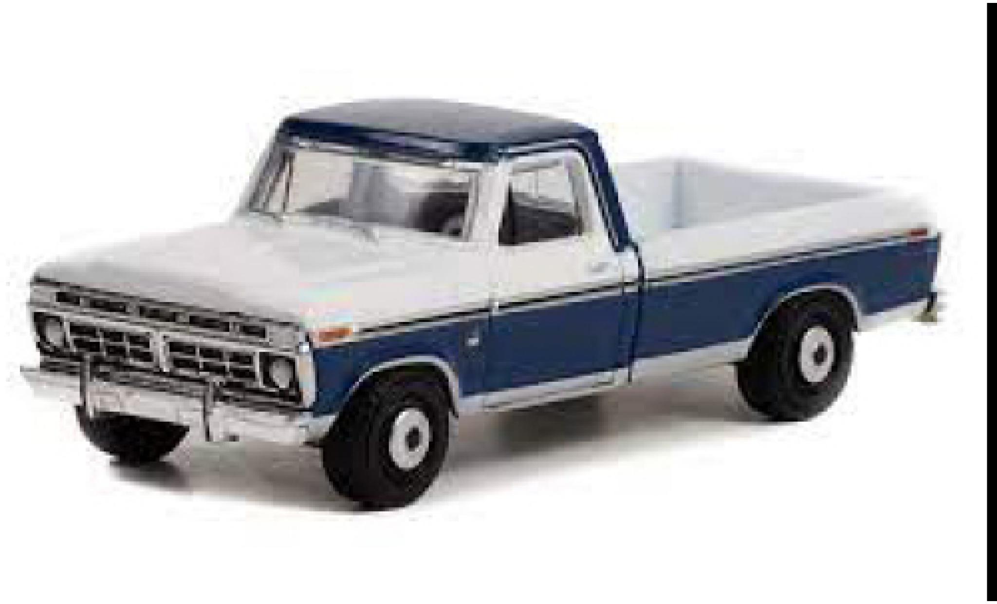 Ford F-1 1/64 Greenlight 50 Ranger XLT blu/bianco 1976 modellino in miniatura