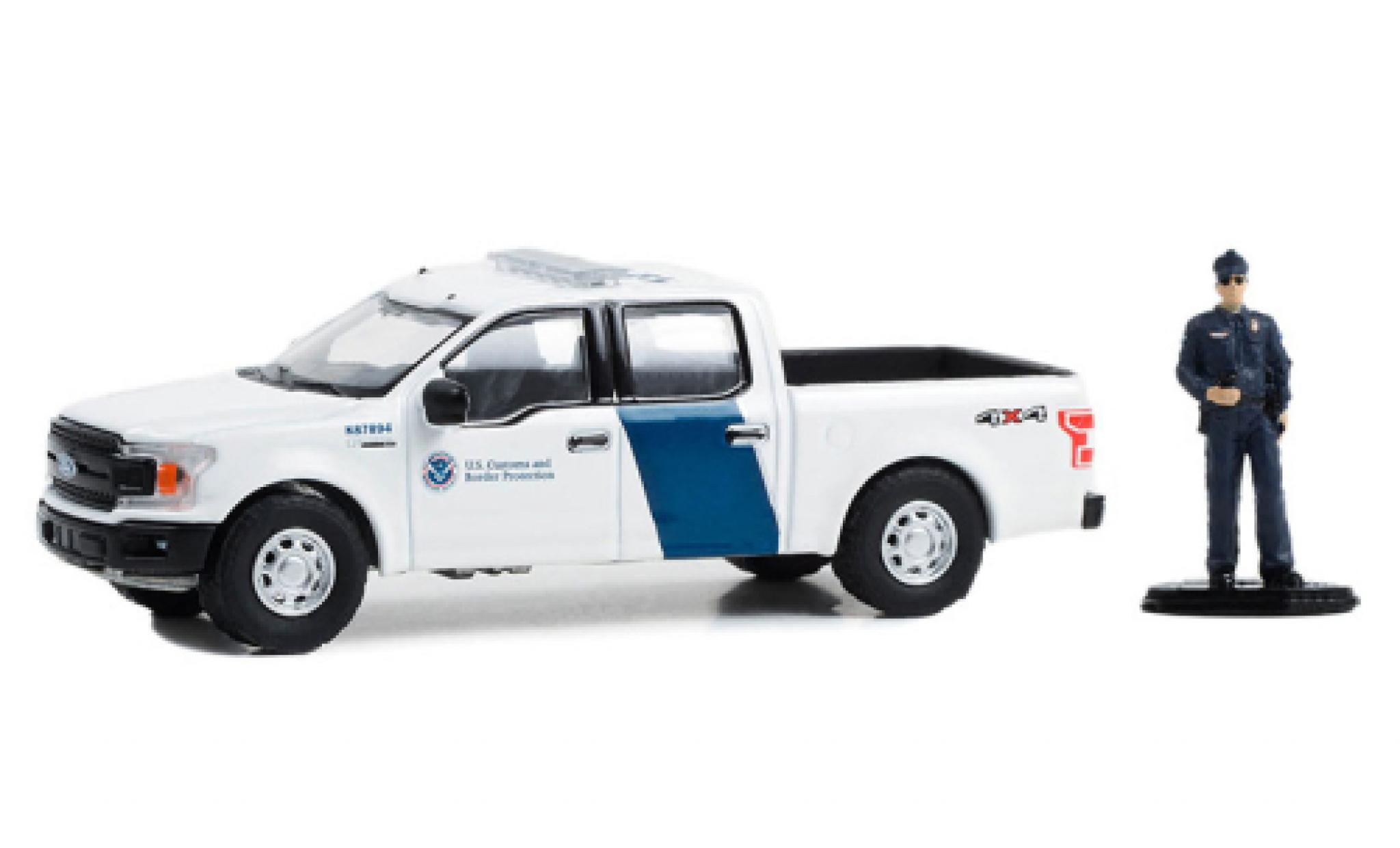Ford F-1 1/64 Greenlight 50 XLT U.S. Customs and Border Protection 2018 modellino in miniatura