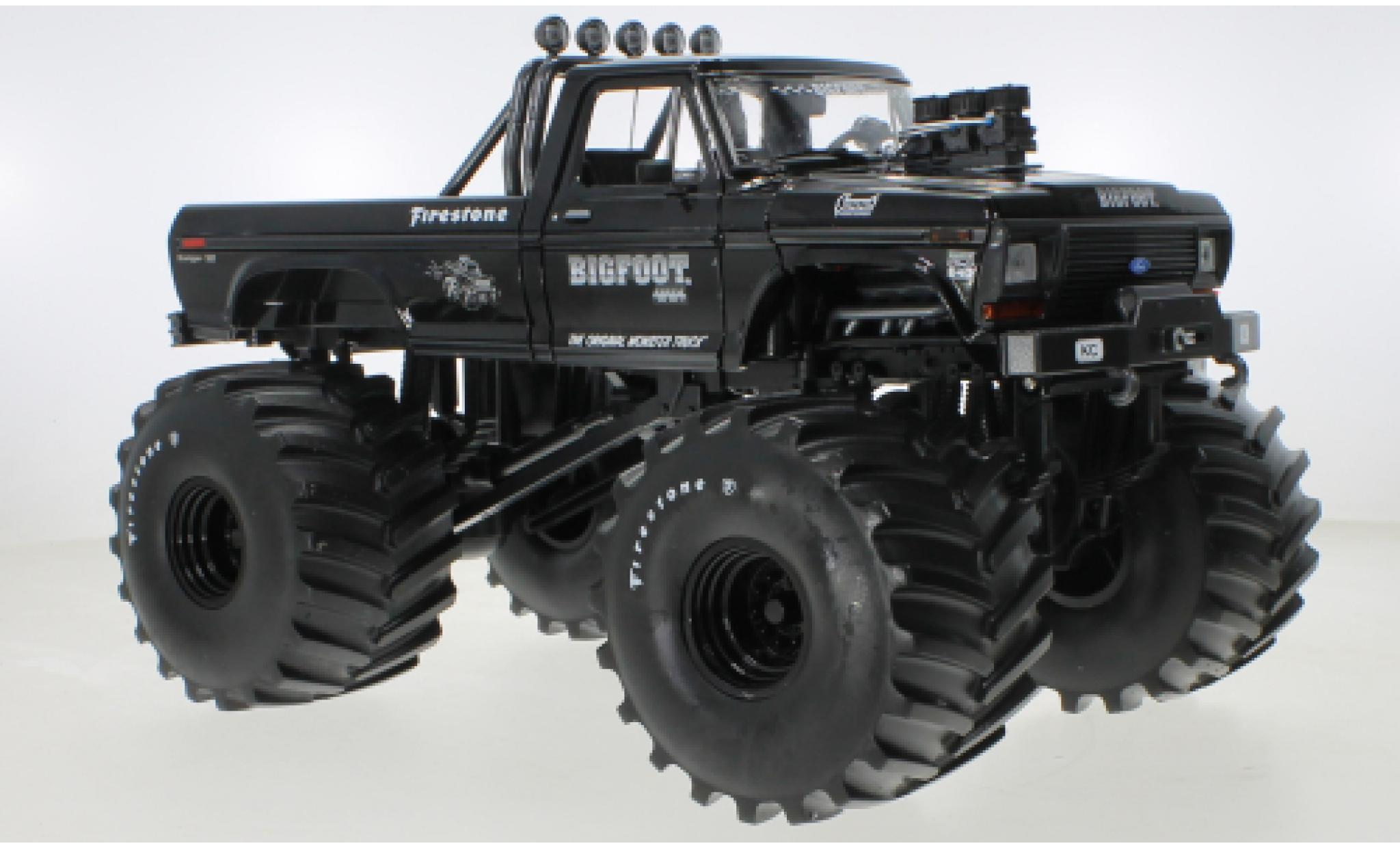 Ford F-250 1/18 Greenlight matt-nero Bigfoot 1974 modellino in miniatura