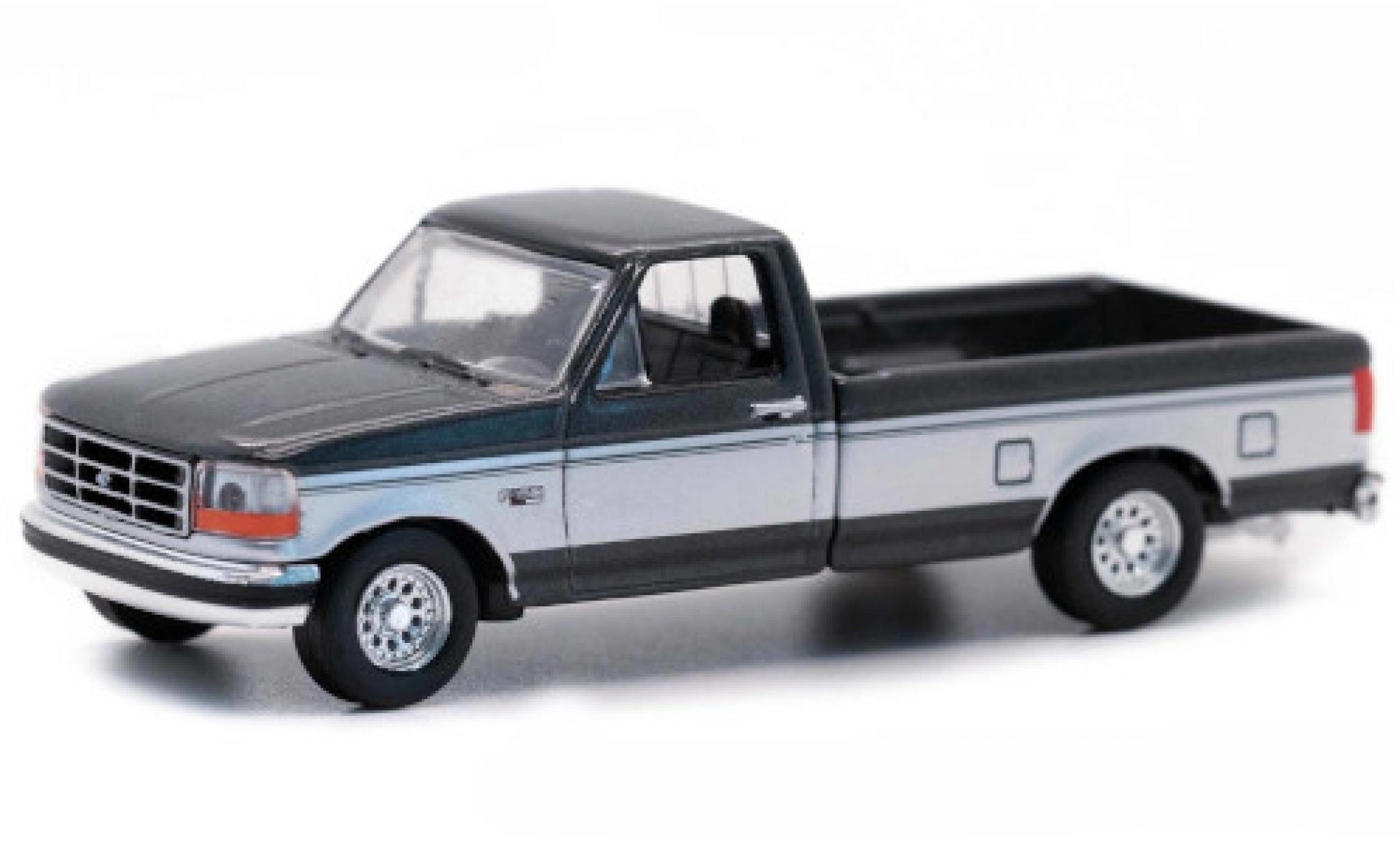 Ford F-250 1/64 Greenlight metallise grigio/grigio 1992 modellino in miniatura