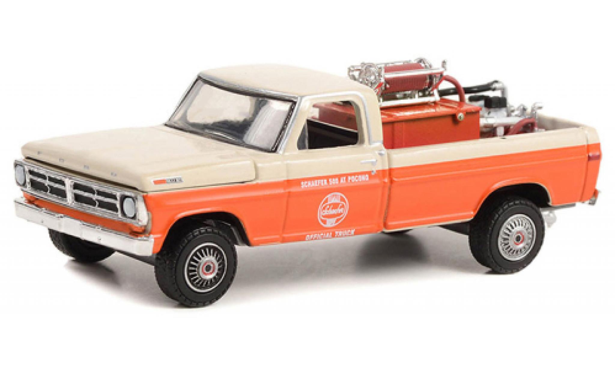 Ford F-250 1/64 Greenlight Schaefer 500 At Pocono 1971 modellino in miniatura