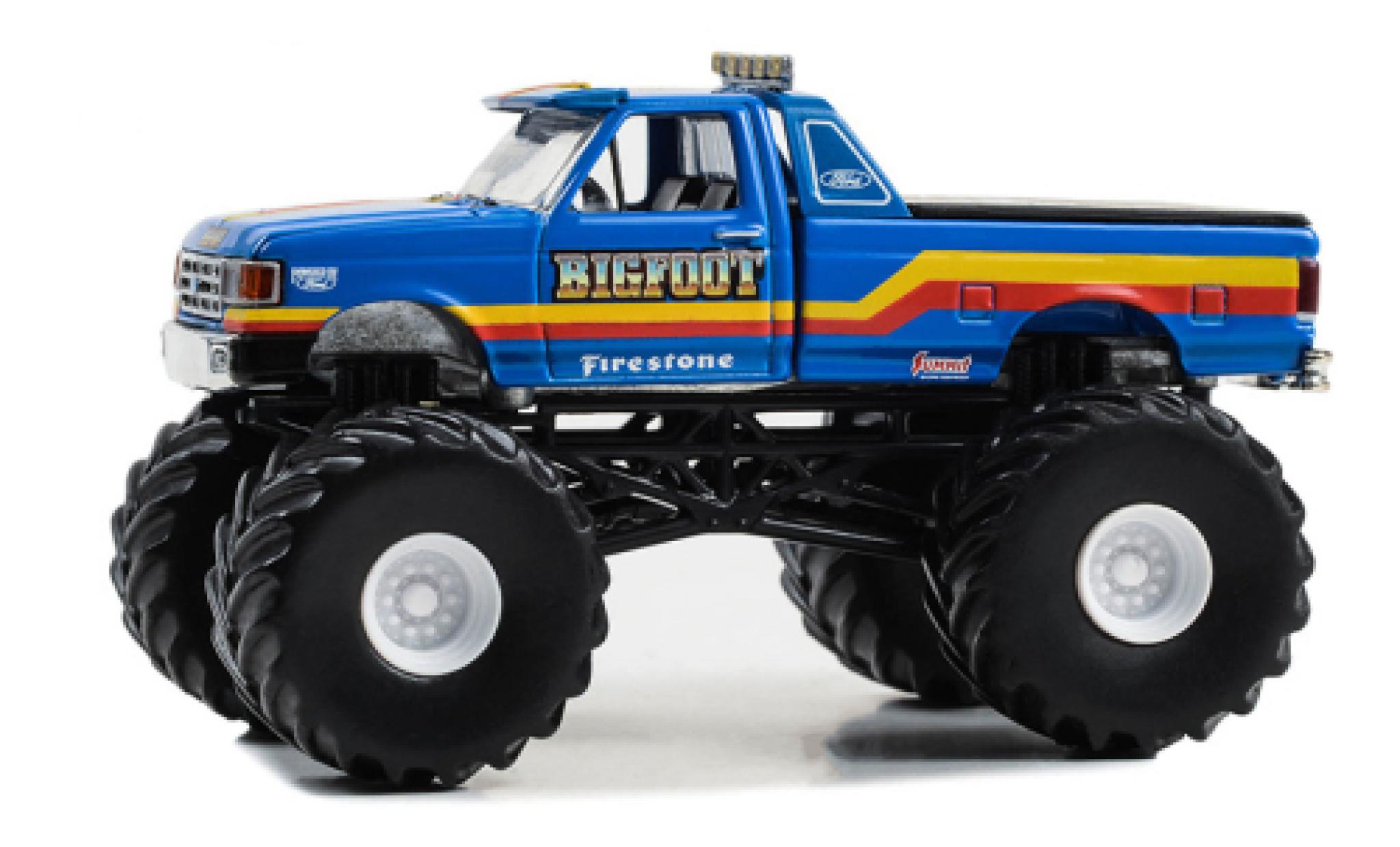 Ford F-350 1/64 Greenlight Bigfoot # 9 1990 modellino in miniatura