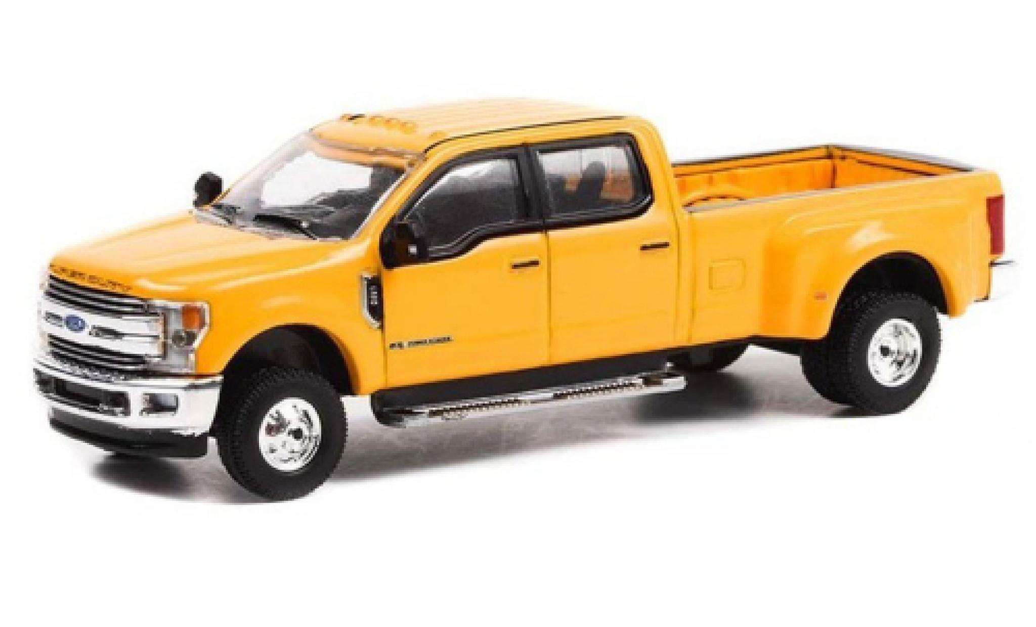 Ford F-350 1/64 Greenlight Dually giallo 2018 modellino in miniatura