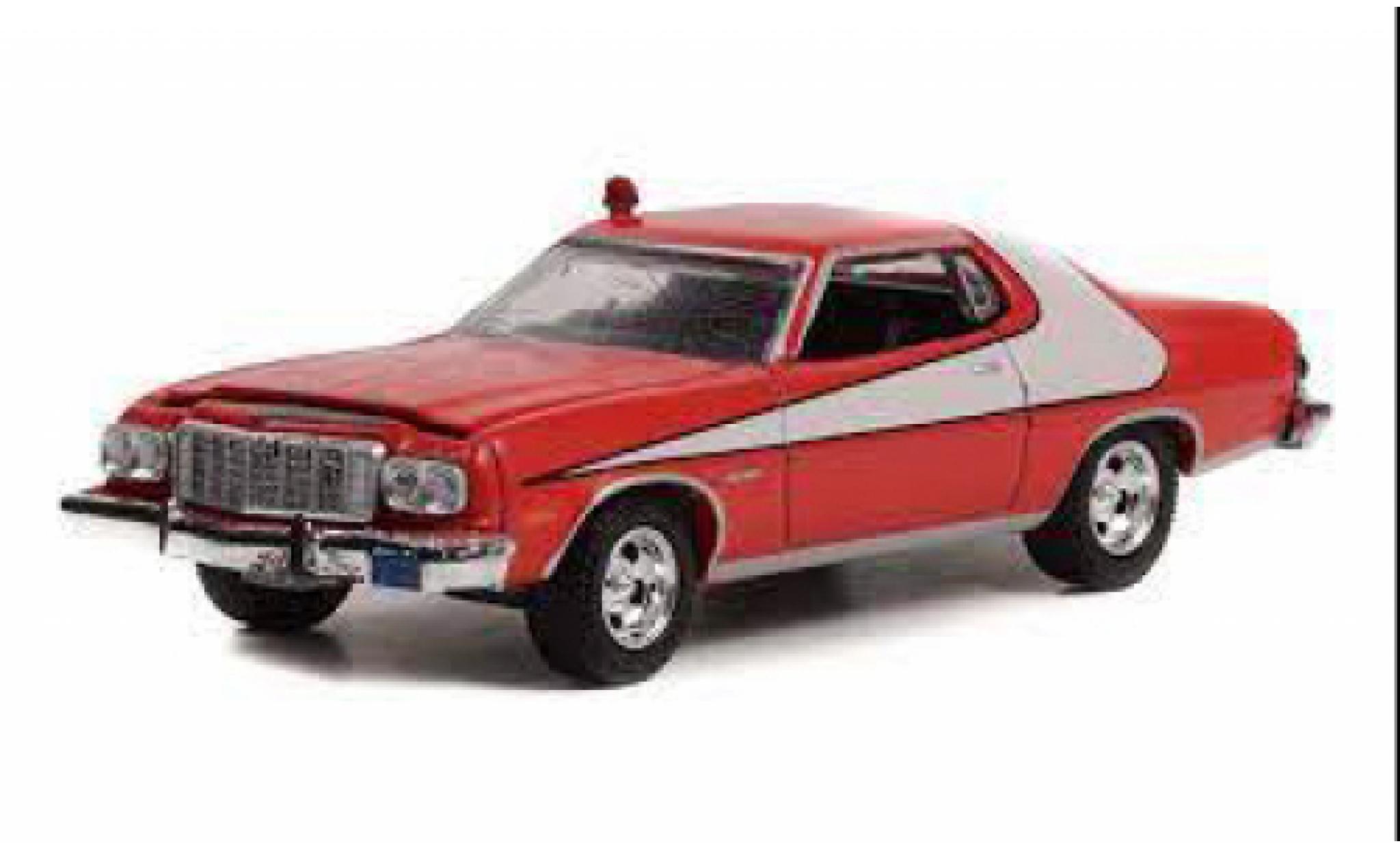Ford Gran Torino 1/64 Greenlight rosso/bianco Starsky & Hutch 1976 modellino in miniatura