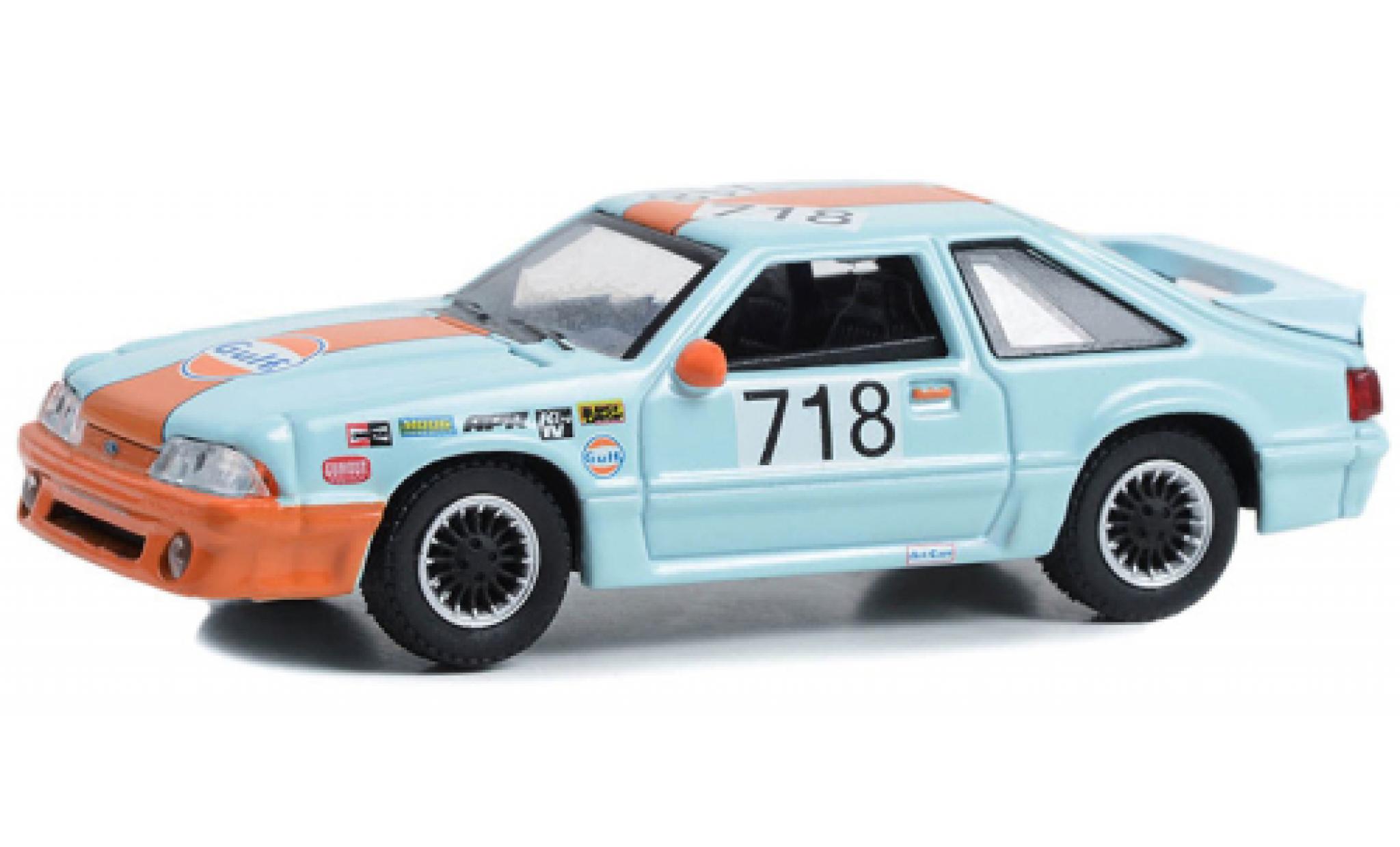 Ford Mustang 1/64 Greenlight GT Gulf 1989 modellino in miniatura