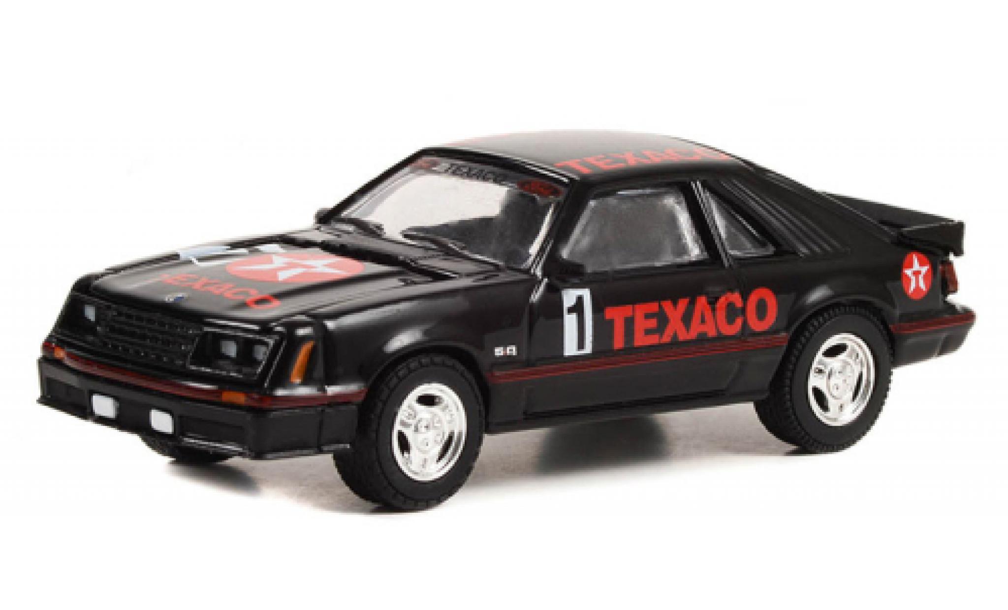 Ford Mustang 1/64 Greenlight GT Texaco 1982 modellino in miniatura