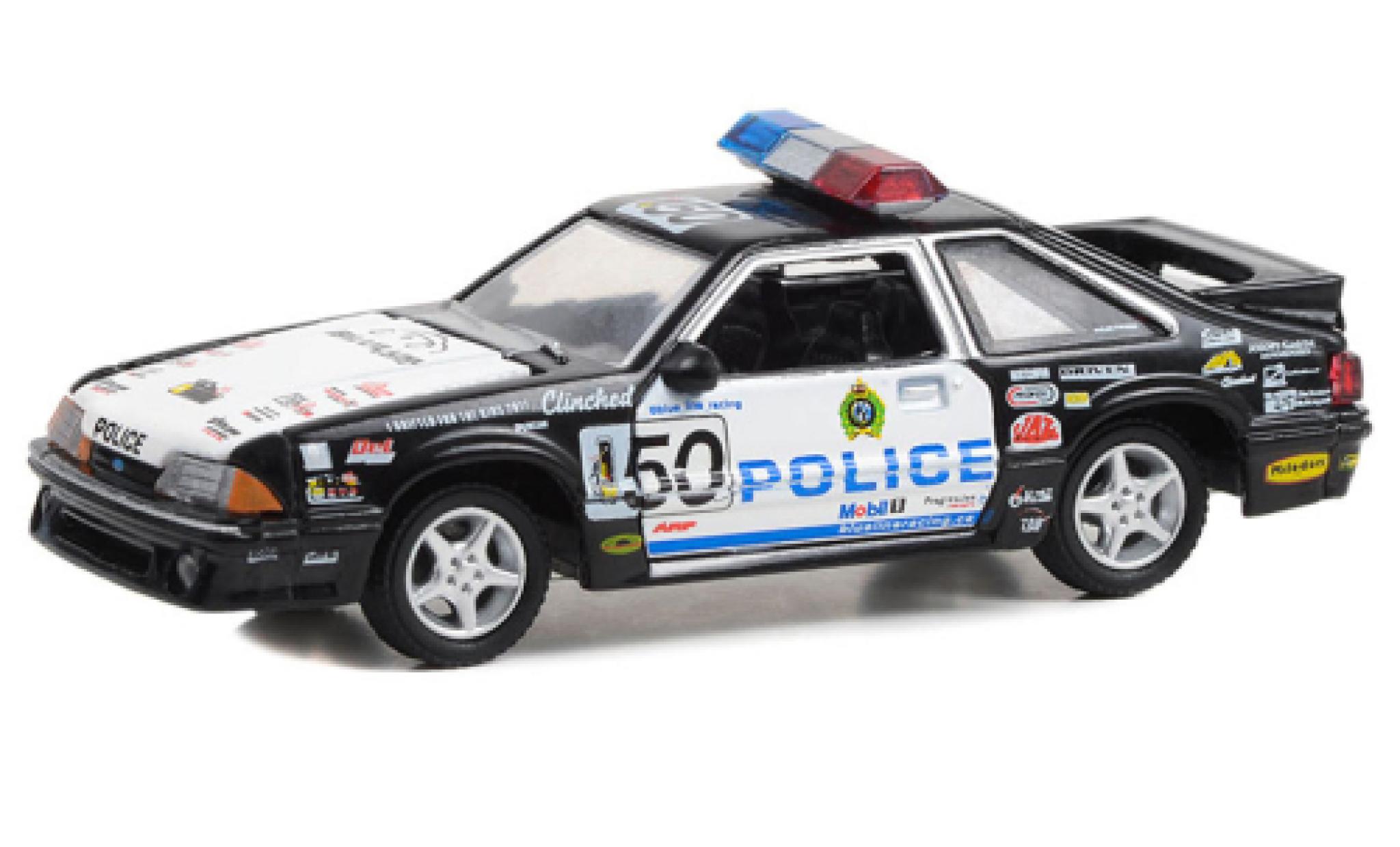 Ford Mustang 1/64 Greenlight LX Blue Line Racing 1993 modellino in miniatura