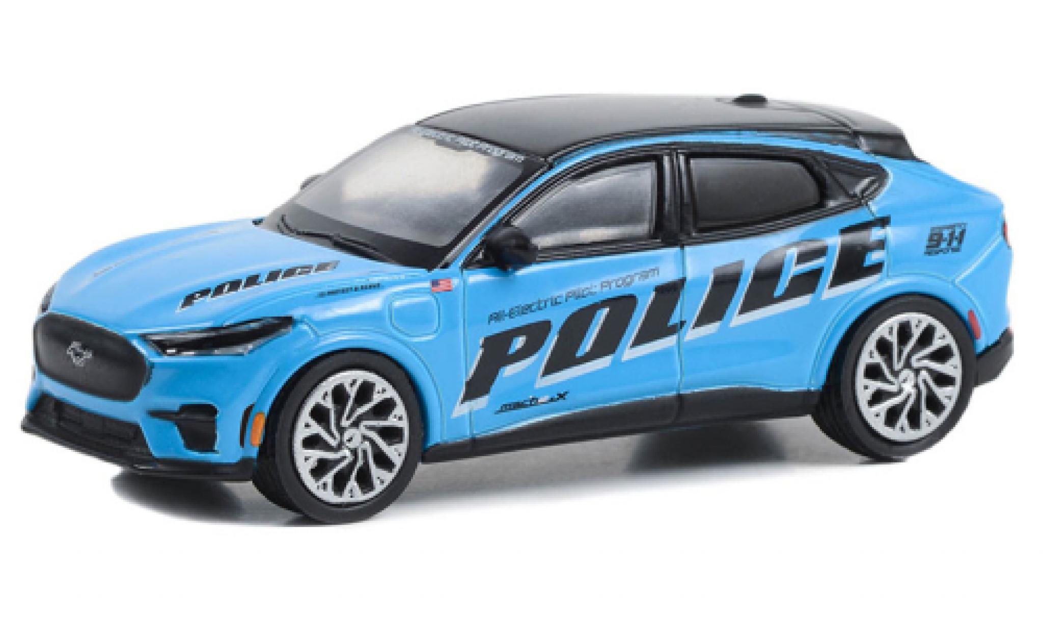 Ford Mustang 1/64 Greenlight Mach E Police (USA) 2022 modellino in miniatura