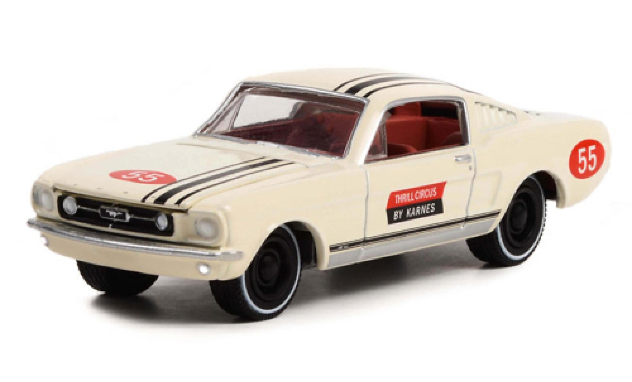 Ford Mustang 1/64 Greenlight Thrill Circque by Karnes 1967 modellino in miniatura