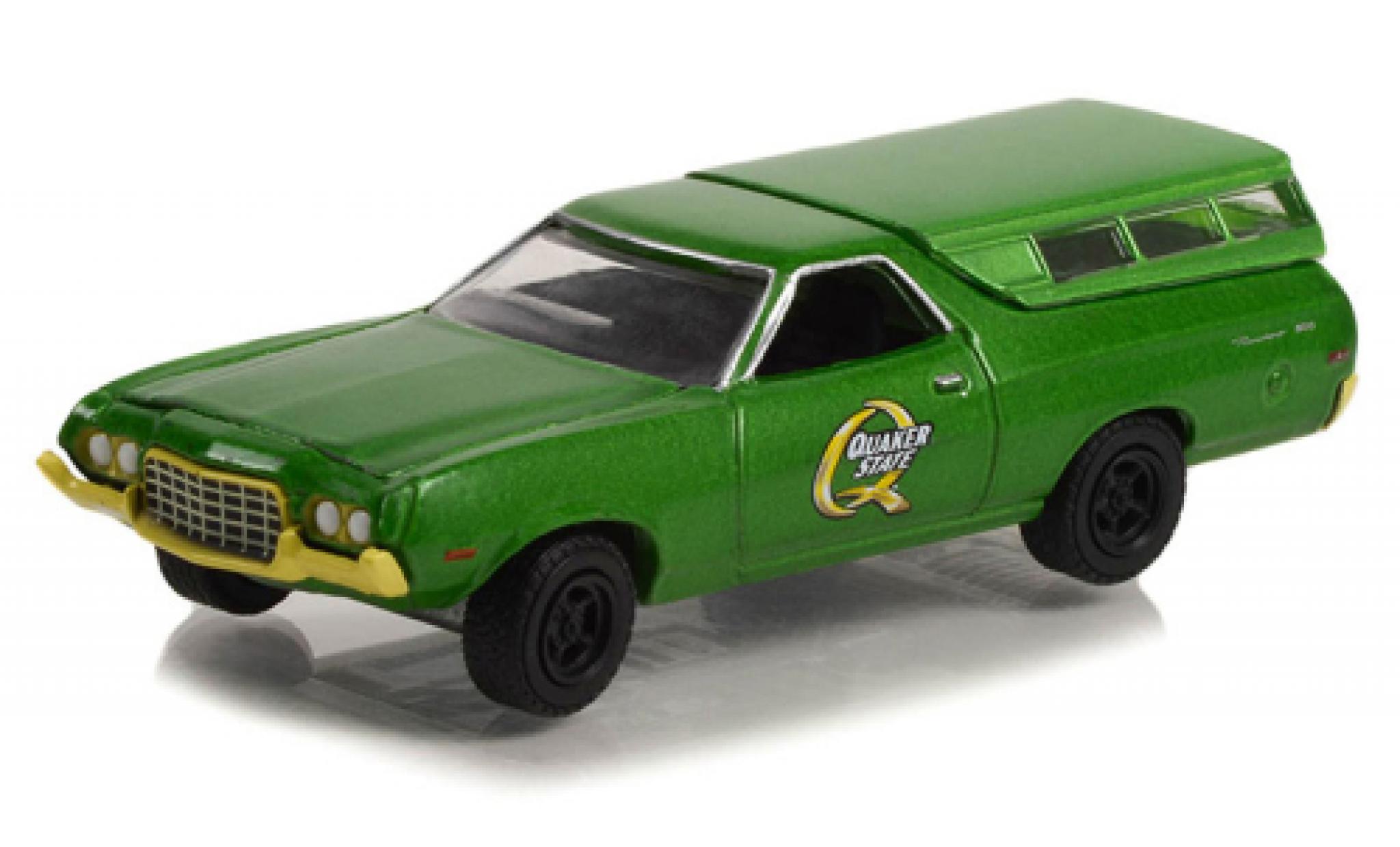 Ford Ranchero 1/64 Greenlight 500 Quaker State 1972 modellino in miniatura