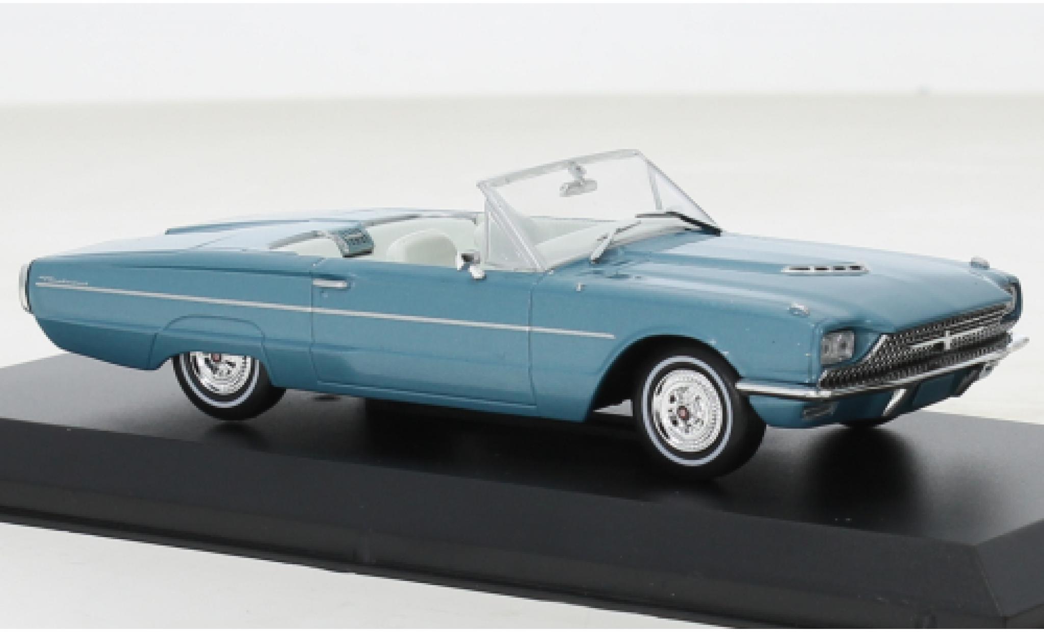 Ford Thunderbird 1/43 Greenlight Convertibile metallise blu Thelma & Louise 1966 modellino in miniatura