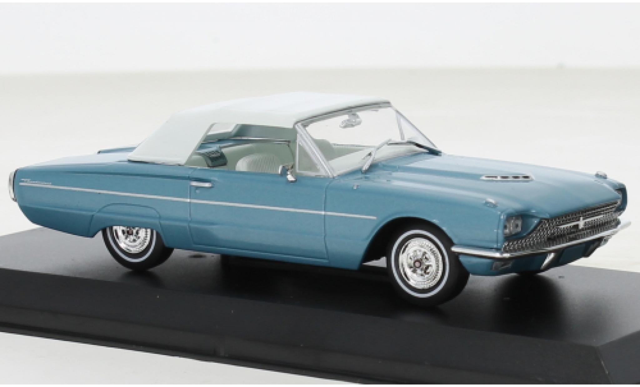 Ford Thunderbird 1/43 Greenlight Convertibile metallise blu/bianco Thelma & Louise 1966 modellino in miniatura