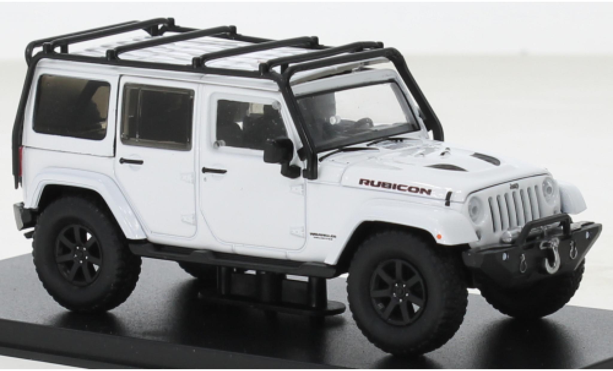 Jeep Wrangler 1/43 Greenlight Unlimited Rubicon X bianco 2014 modellino in miniatura