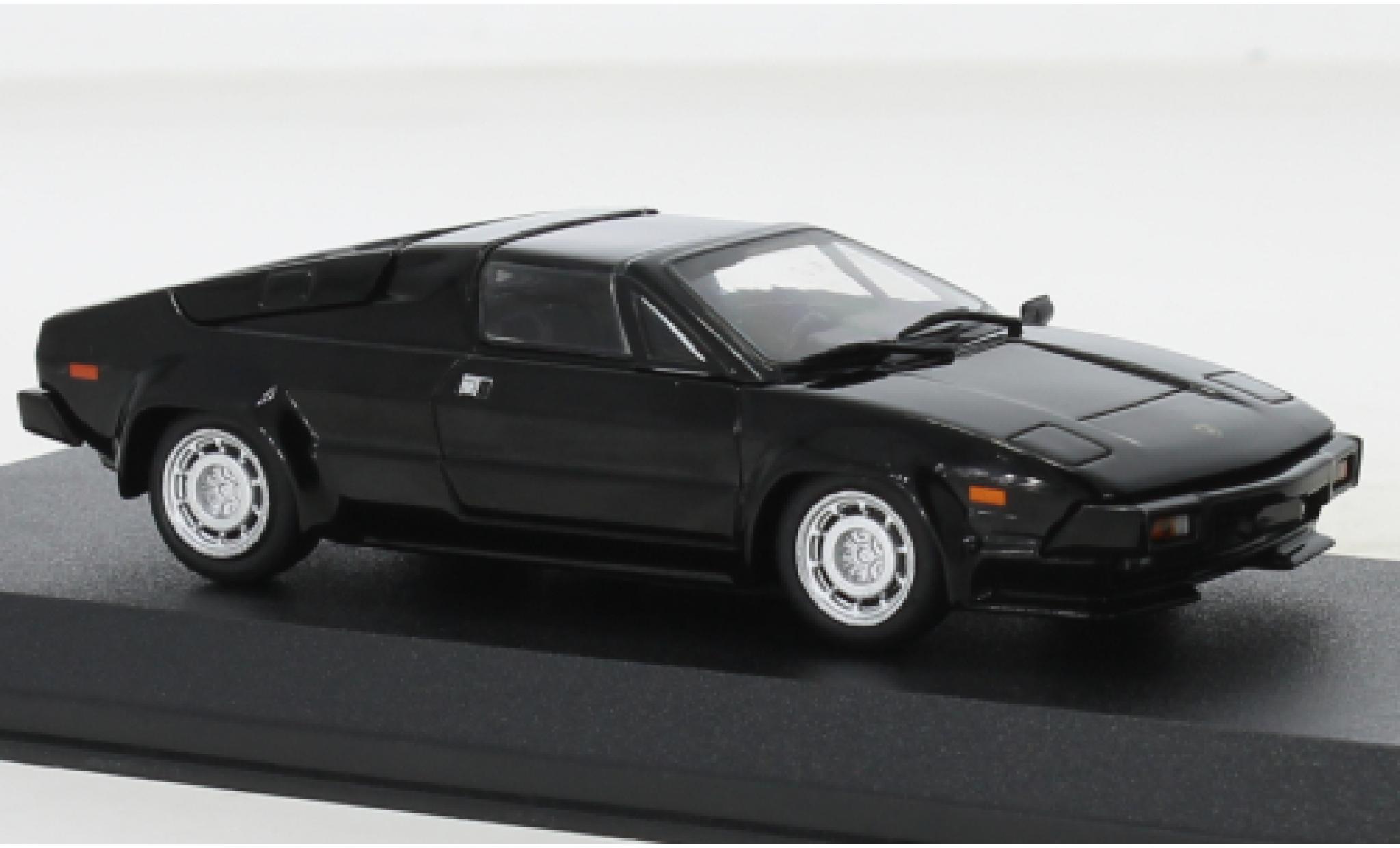 Lamborghini Jalpa 1/43 Greenlight P3500 nero Rocky IV 1984 modellino in miniatura