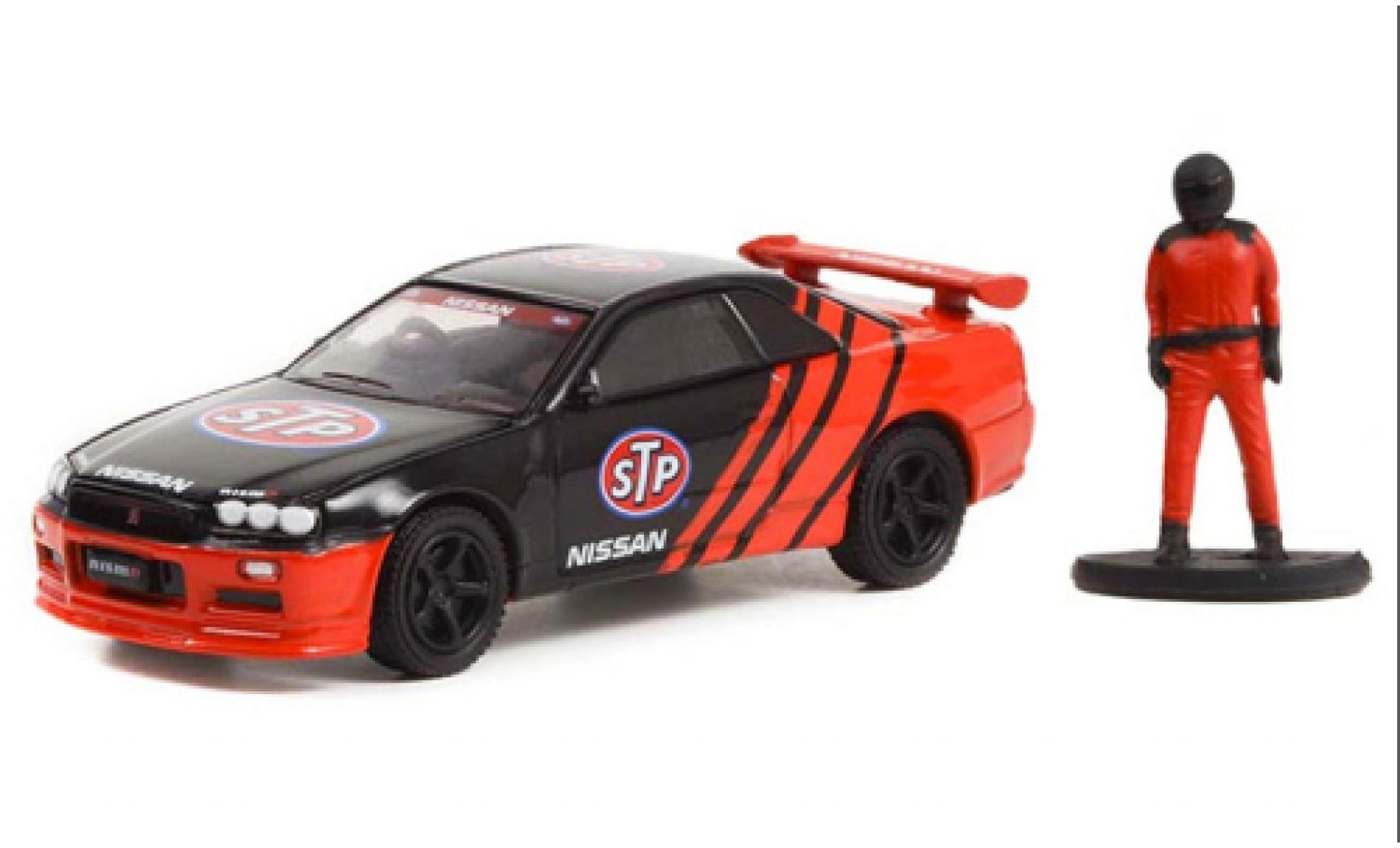 Nissan Skyline 1/64 Greenlight (R34) STP 1999 modellino in miniatura