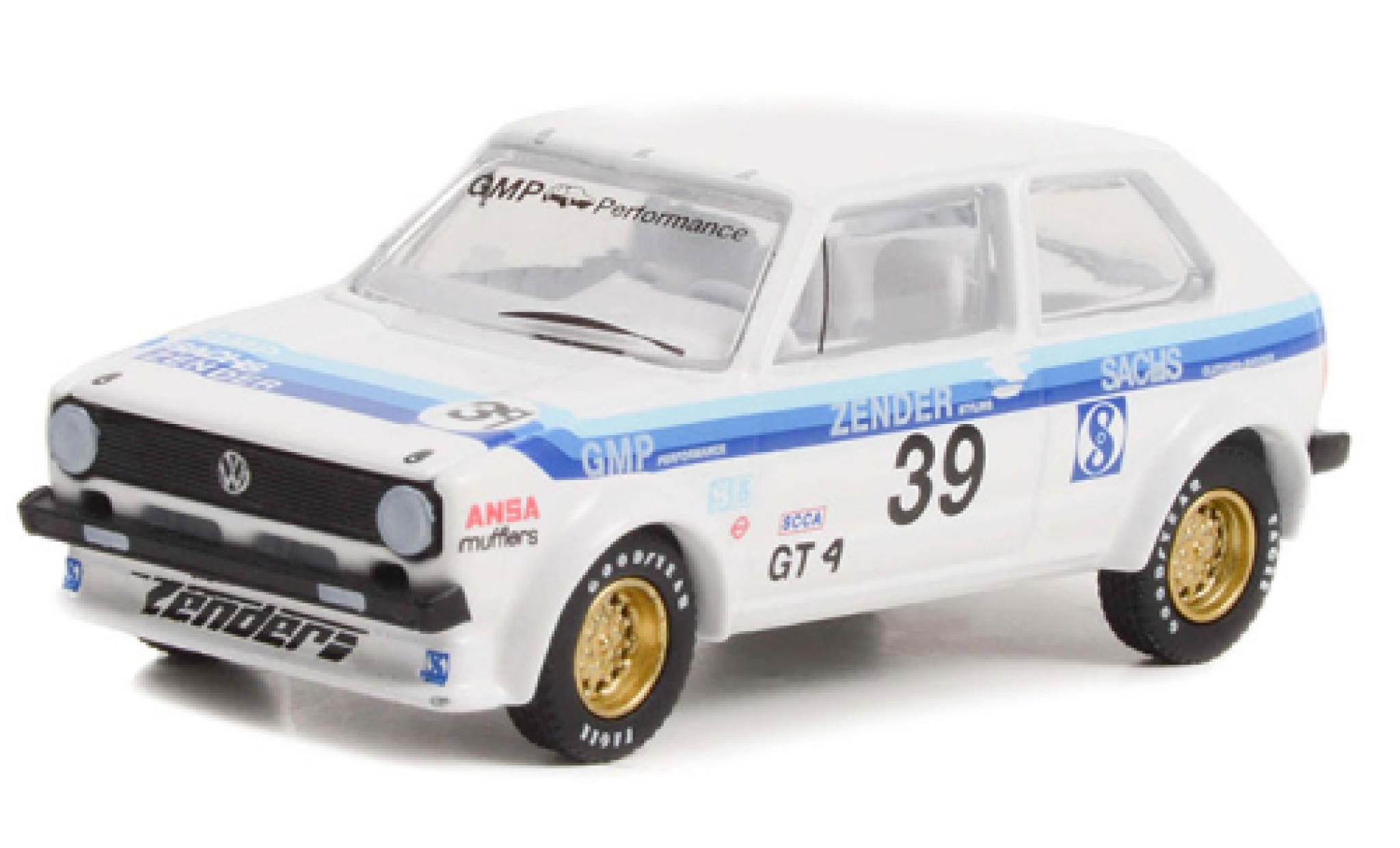 Volkswagen Golf 1/64 Greenlight I Rabbit bianco/Décorer 1975 modellino in miniatura