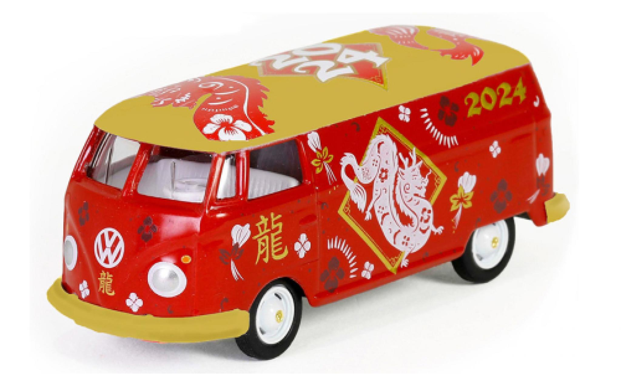 Volkswagen T1 1/64 Greenlight fourgon 2024 - Year Of The Dragon modellino in miniatura