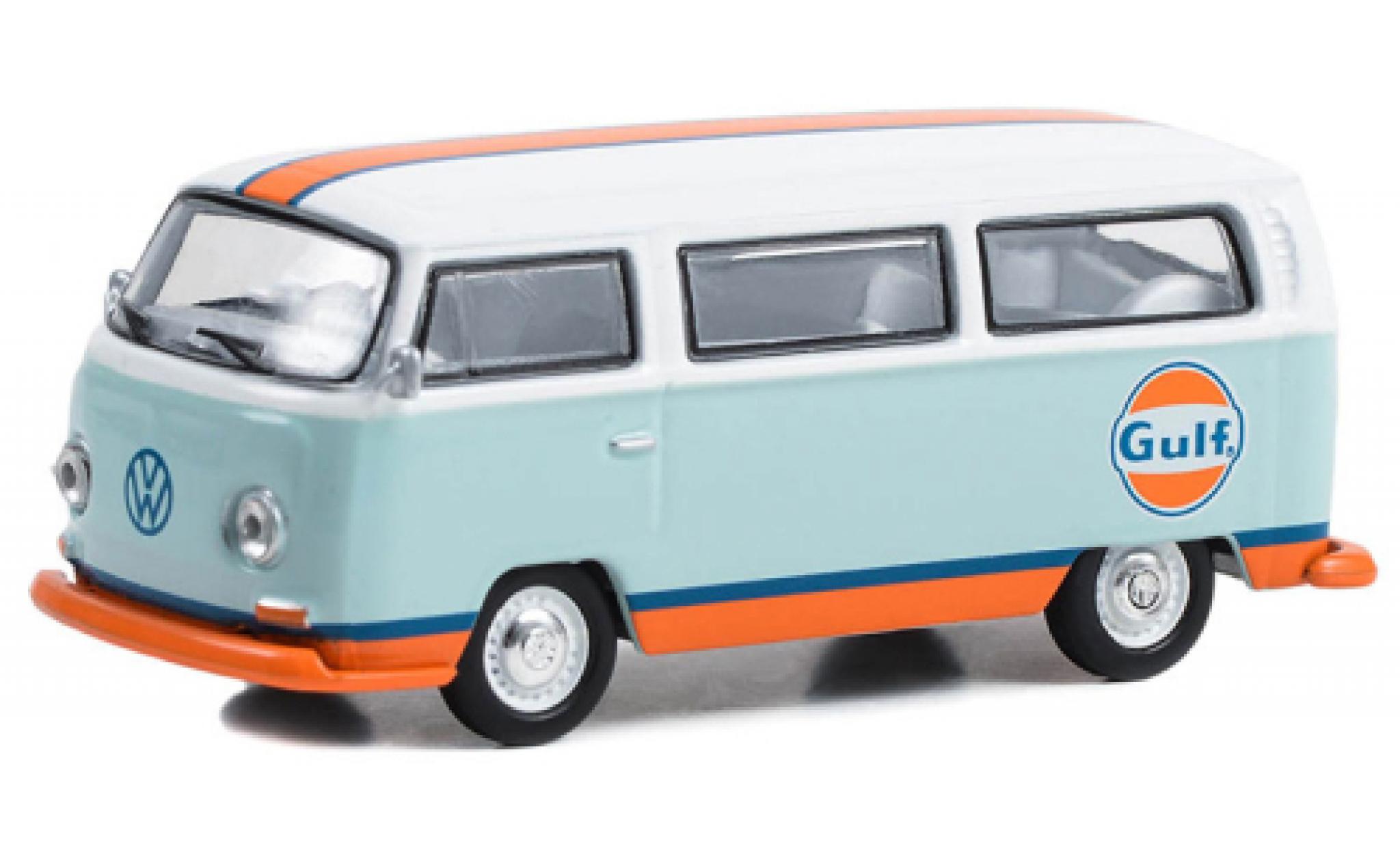 Volkswagen T2 1/64 Greenlight bus Gulf 1968 modellino in miniatura