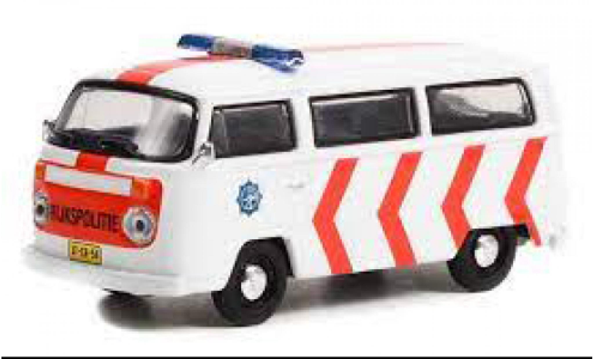 Volkswagen T2 1/64 Greenlight Bus Rijkspolitie 1975 modellino in miniatura
