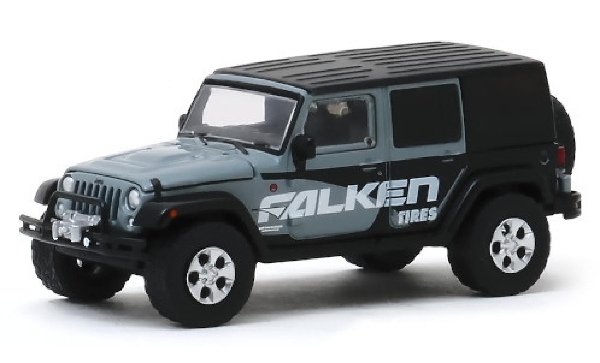 Jeep Wrangler 1/64 Greenlight Unlimited Falken Tires 2014 modellino in miniatura