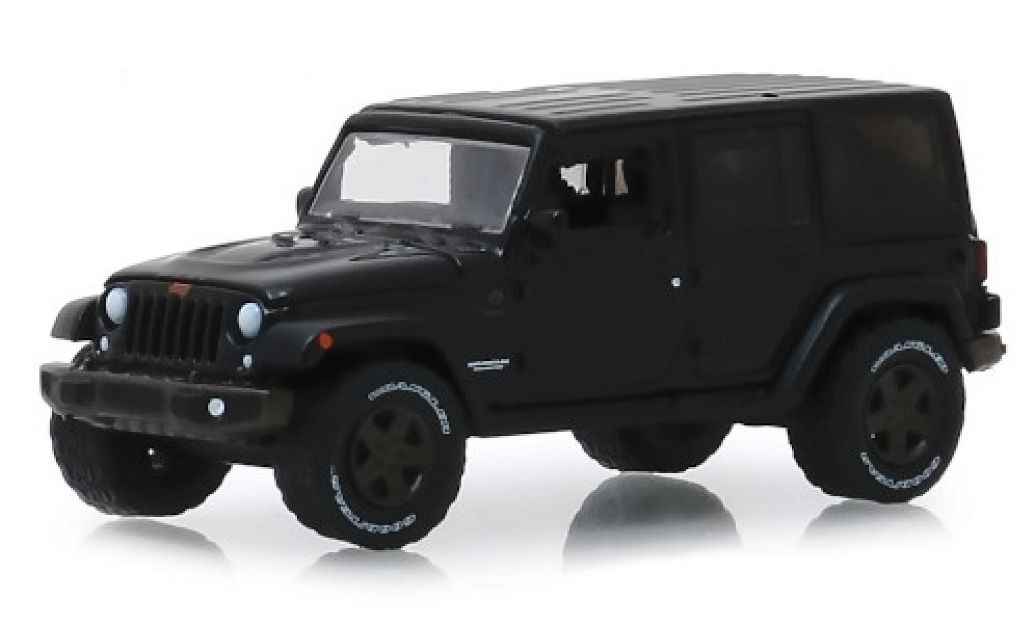 Jeep Wrangler 1/64 Greenlight Unlimited nero 2016 modellino in miniatura