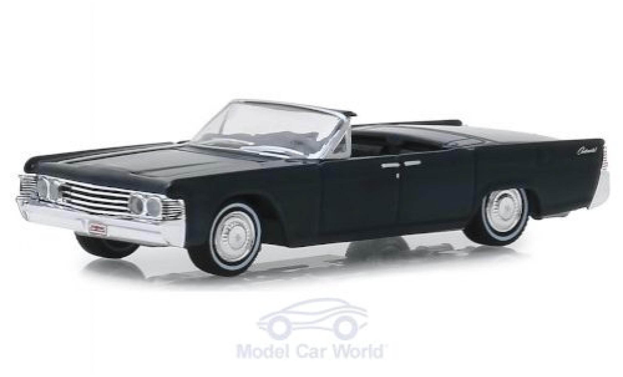 Lincoln Continental 1/64 Greenlight metallico grigio 1965 modellino in miniatura