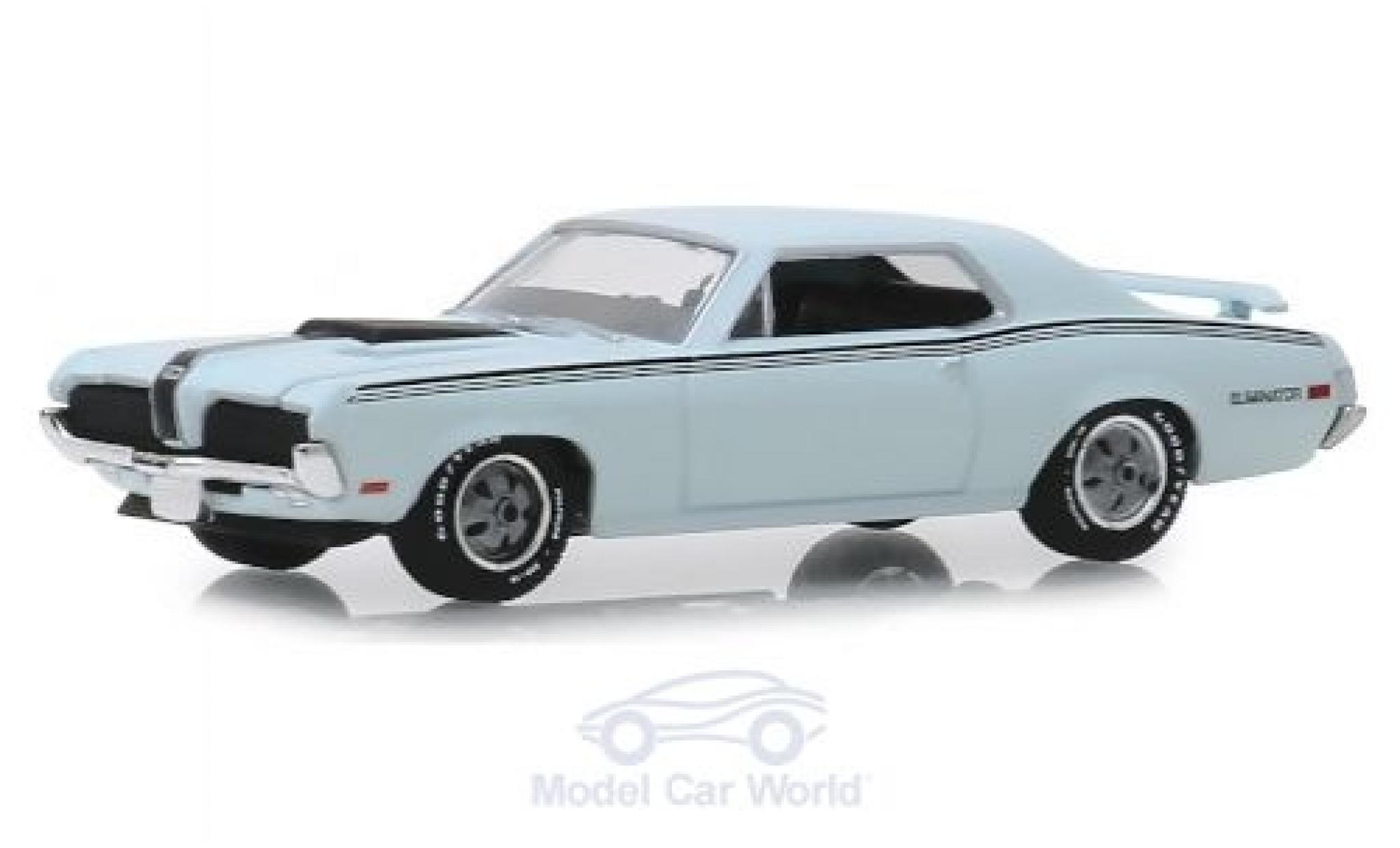 Mercury Cougar 1/64 Greenlight Eliminator grigio/nero 1970 modellino in miniatura