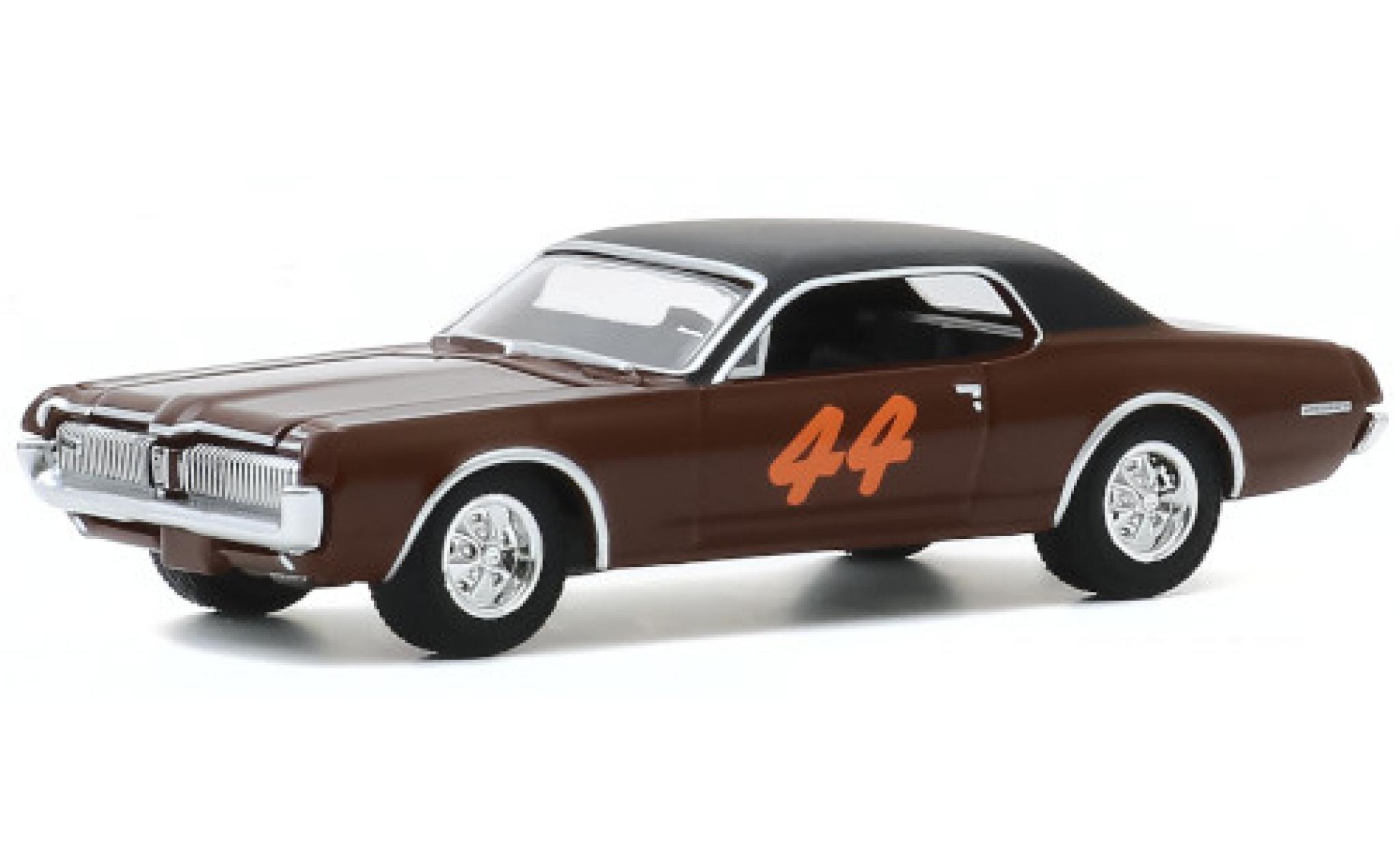 Mercury Cougar 1/64 Greenlight matt-marroneee/matt-nero 1967 No.44 modellino in miniatura