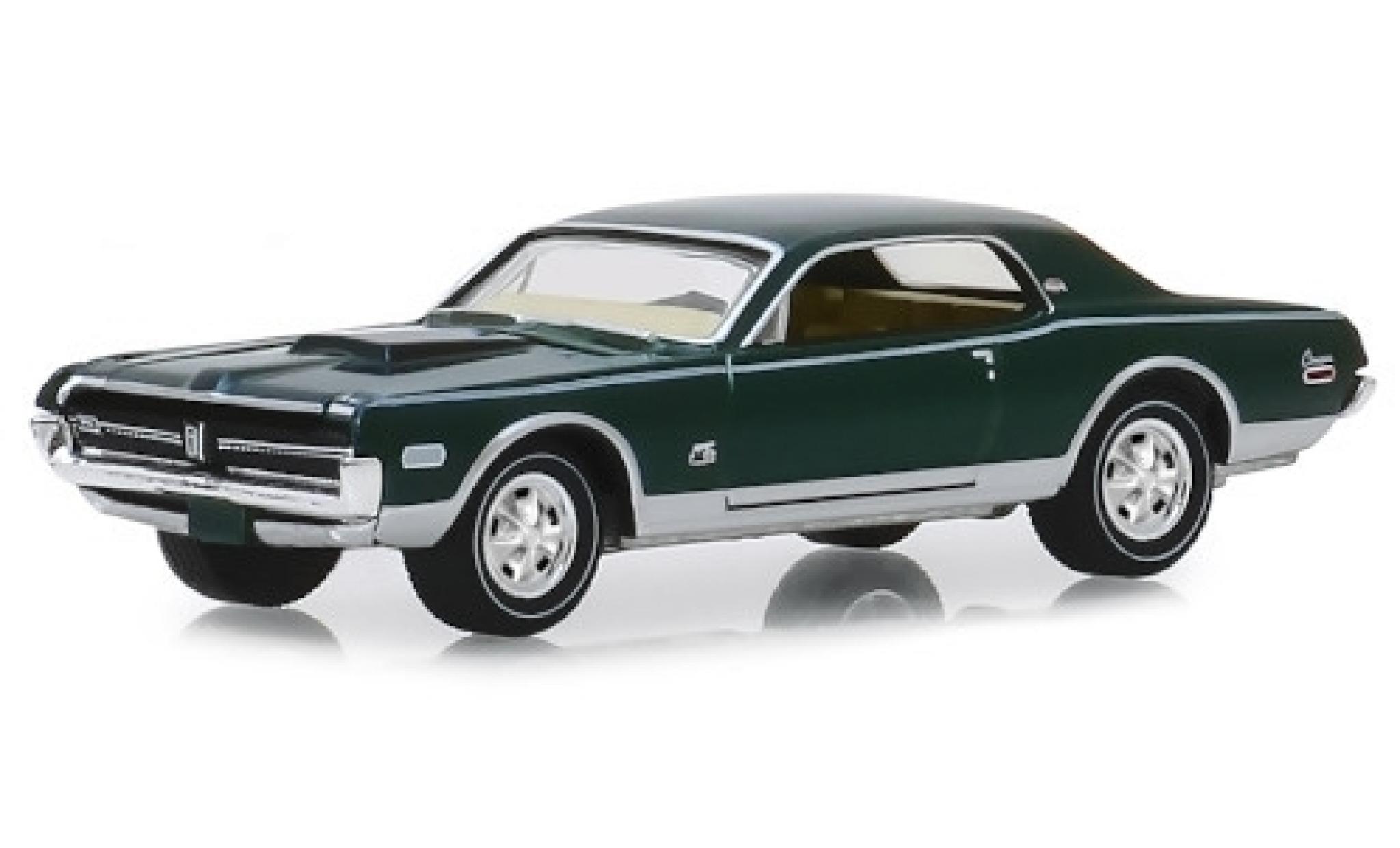 Mercury Cougar 1/64 Greenlight XR7 GT-E 428 Cobra Jet metallico verde/matt-nero 1968 modellino in miniatura