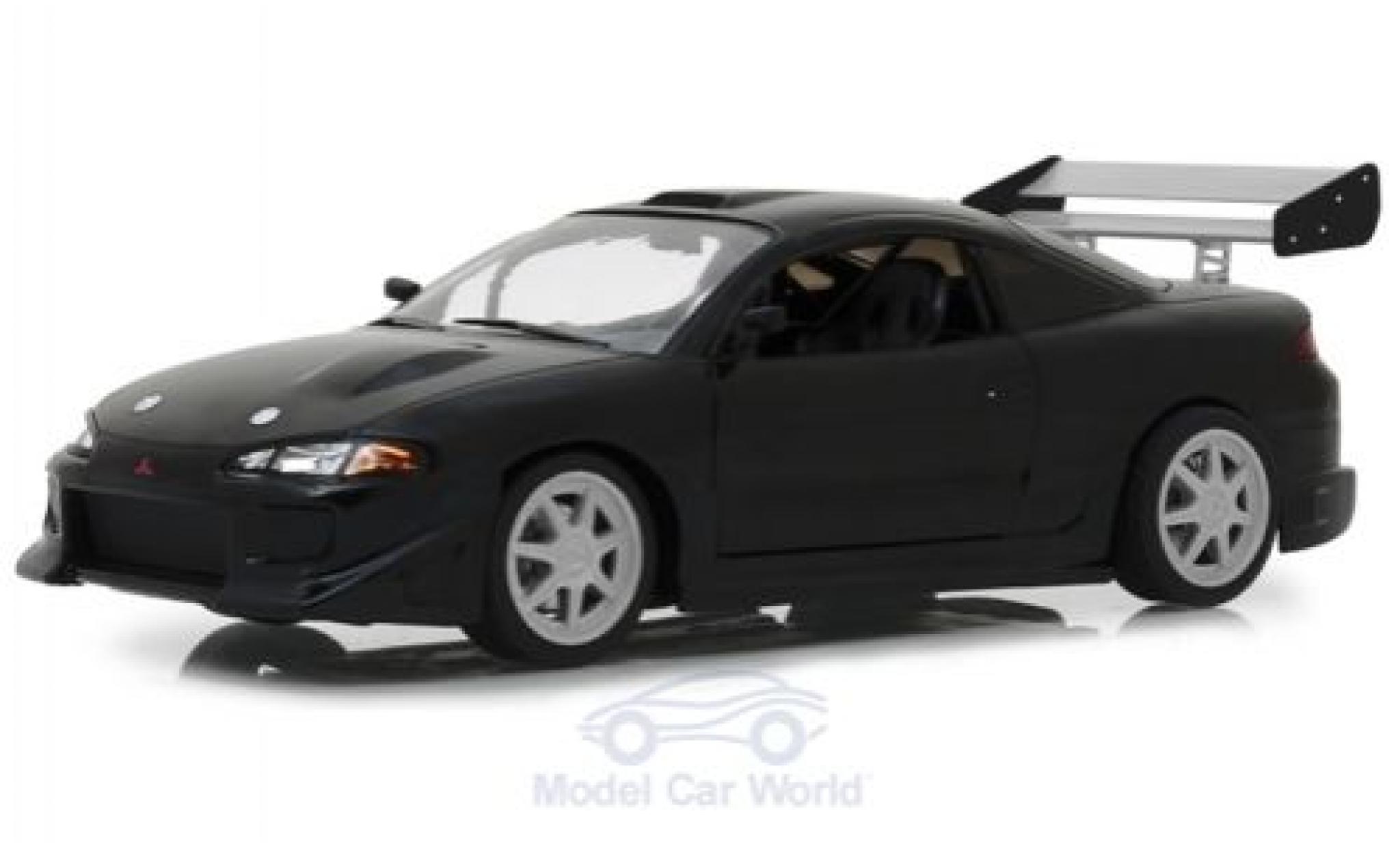 Mitsubishi Eclipse 1/18 Greenlight nero 1995 modellino in miniatura