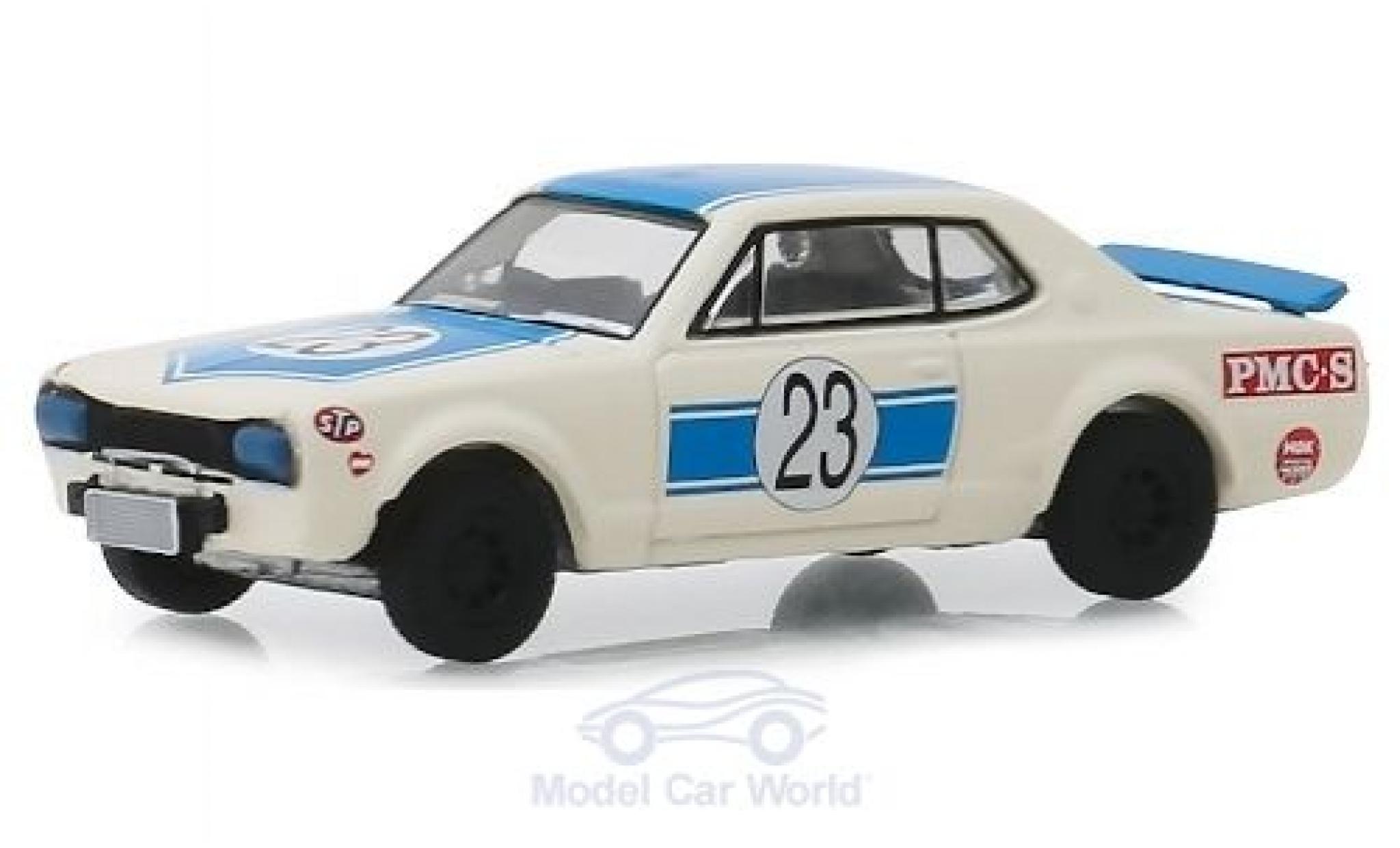 Nissan Skyline 1/64 Greenlight 2000 GT-R RHD No.23 1971 modellino in miniatura