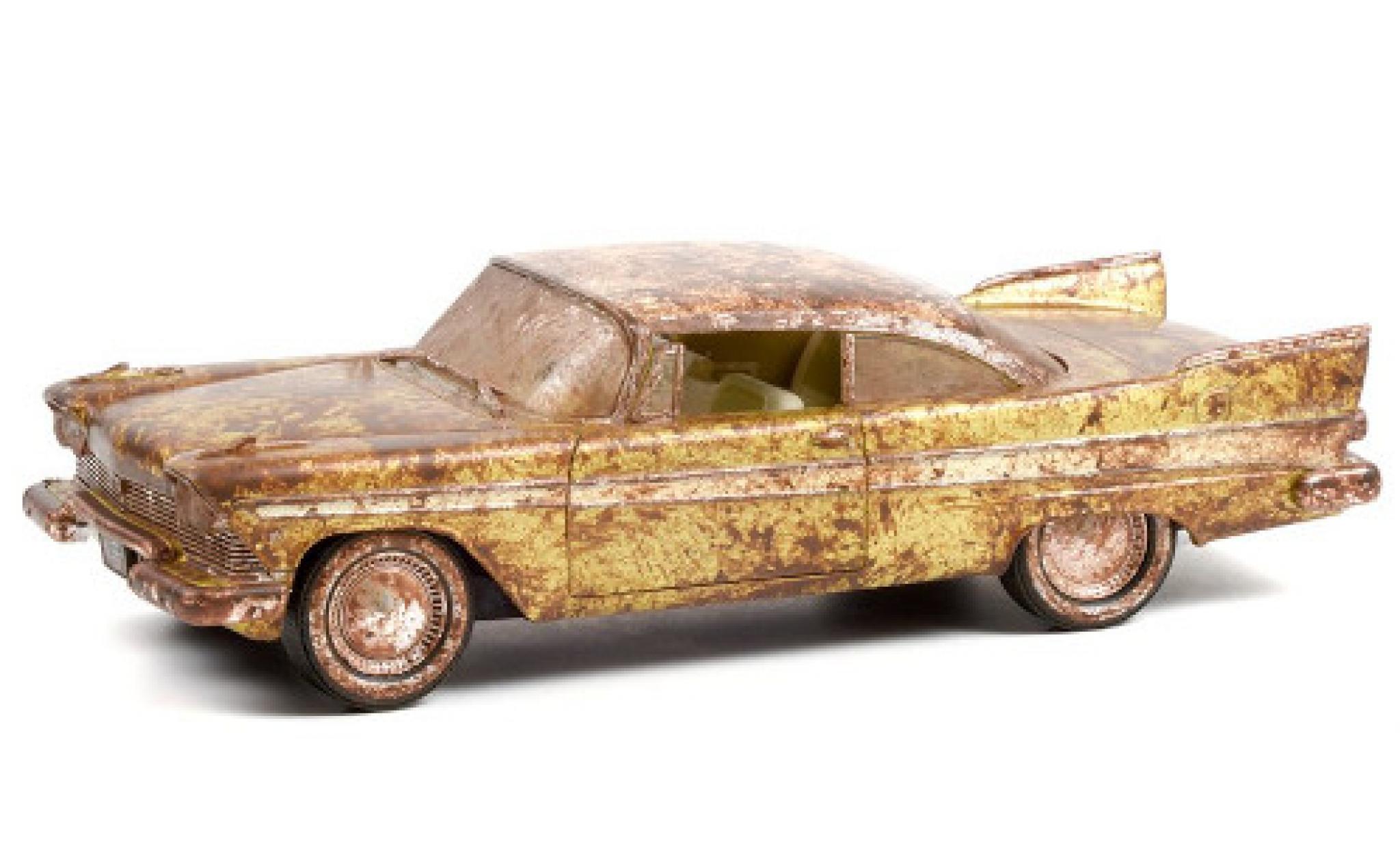 Plymouth Belvedere 1/24 Greenlight gold 1957 modellino in miniatura