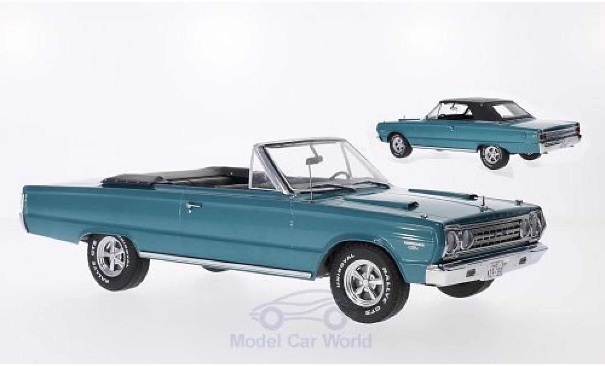 Plymouth Belvedere 1/18 Greenlight GTX Convertibile metallico türkis 1967 aus dem Film - Tommy Boy Softtop liegt bei modellino in miniatura
