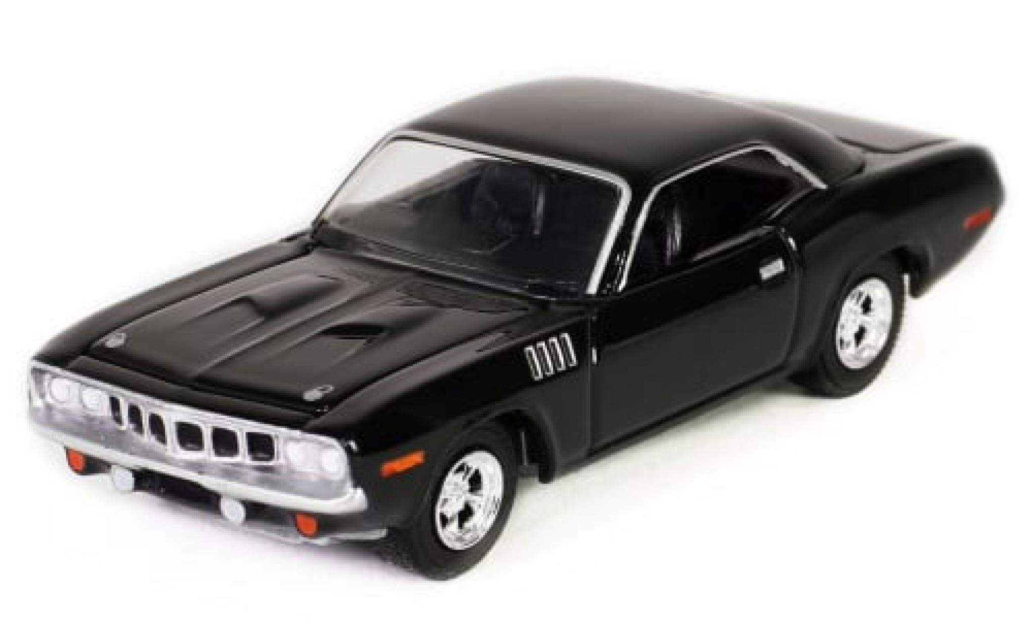 Plymouth Cuda 1/64 Greenlight schwarz John Wick 1:64 modellino in miniatura